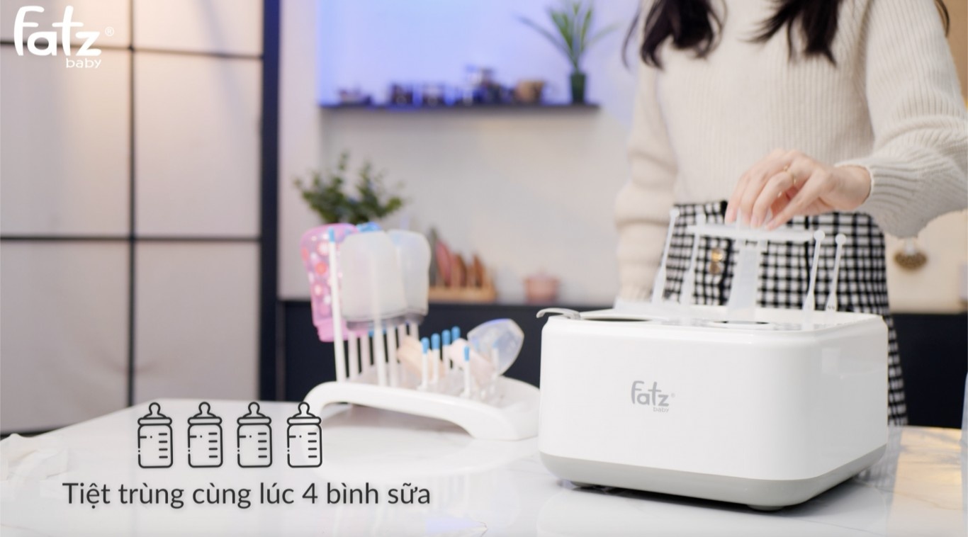 Máy tiệt trùng sấy khô hâm sữa điện tử Fatzbaby FB4320SJ hình 10
