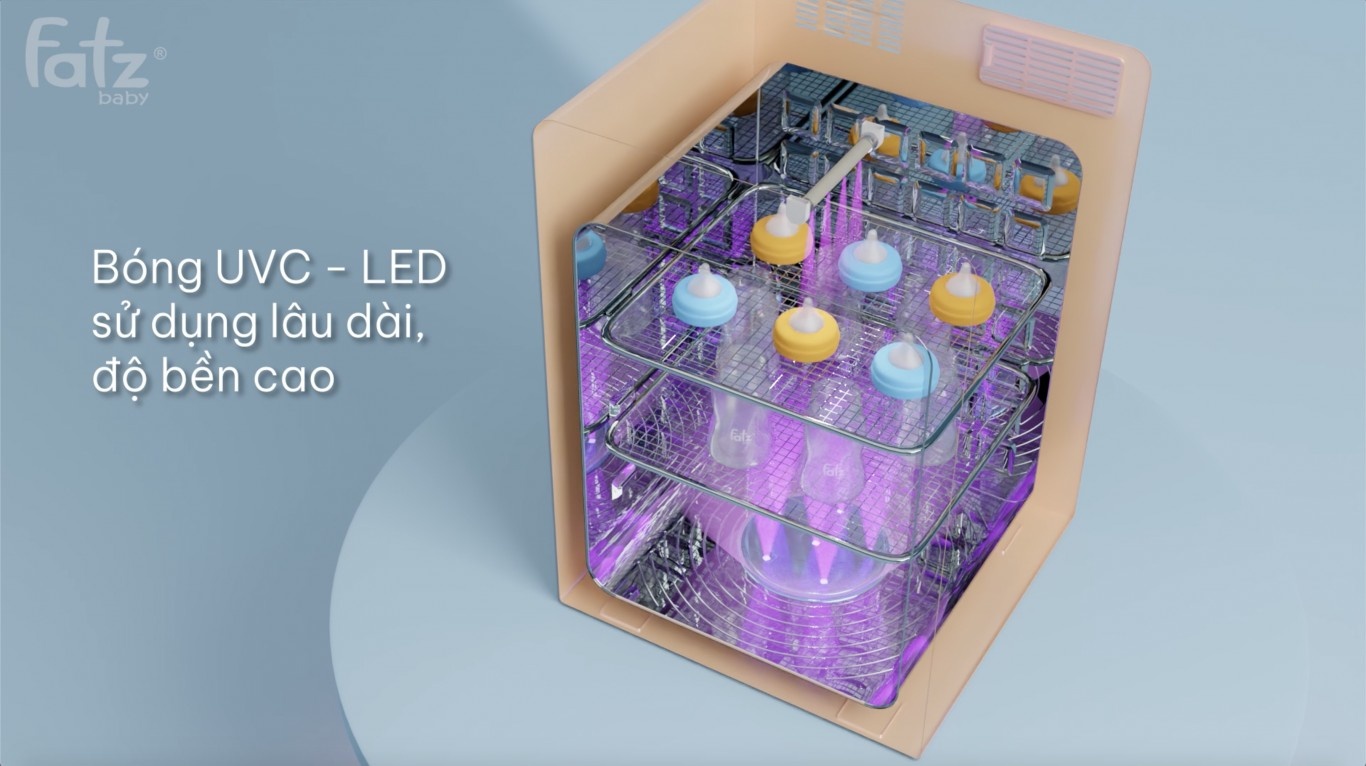 Máy tiệt trùng sấy khô UVC – LED Fatzbaby – 19L – KING 2 – FB4799BT hình 4