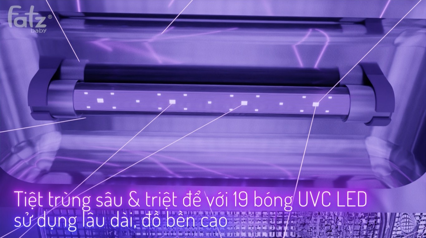 Máy tiệt trùng sấy khô UVC Led - FatzBaby King 3 FB4733BT hình 3