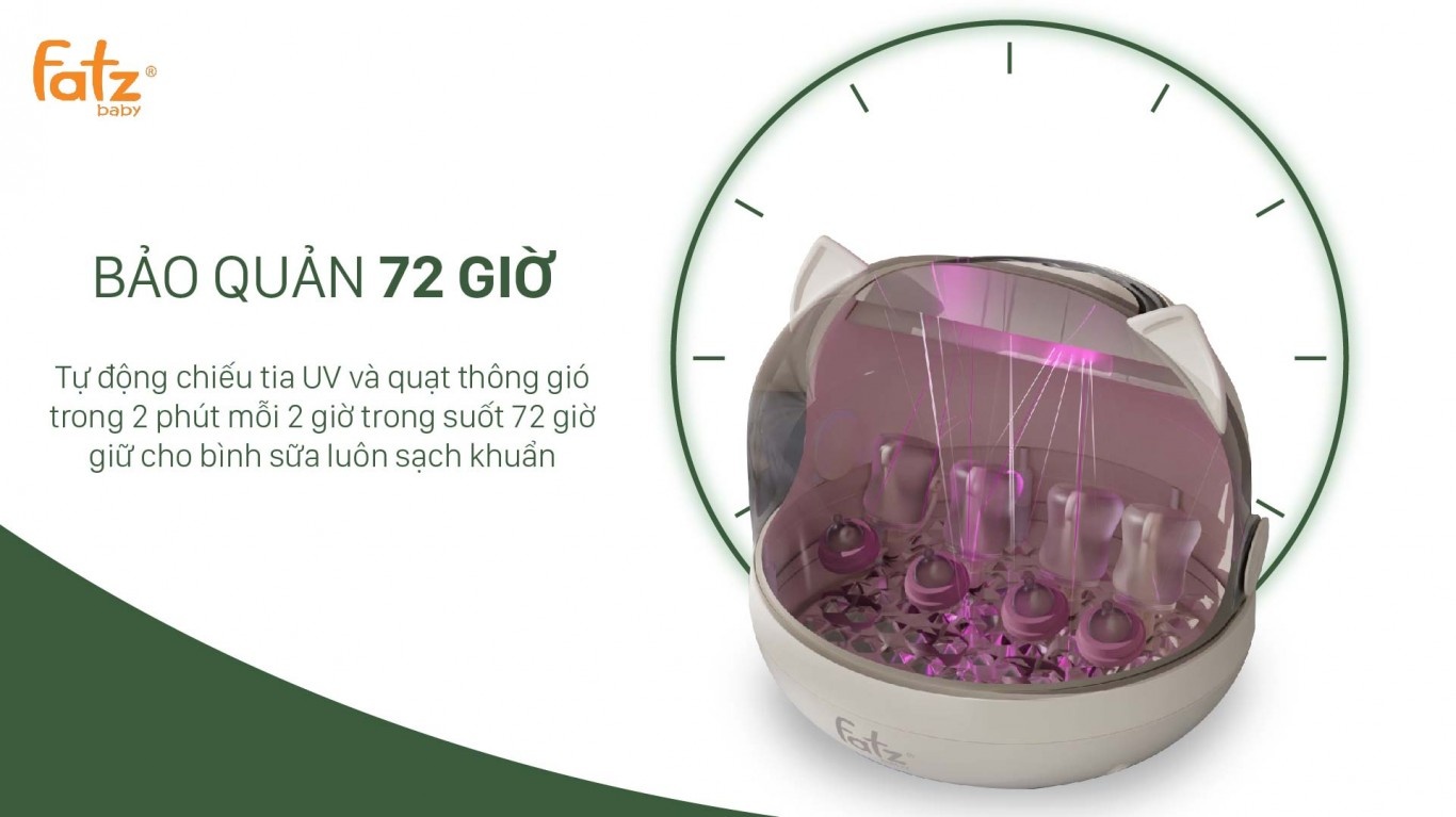 Máy úp bình, tiệt trùng khô tia UV FatzBaby FB4268WM hình 5