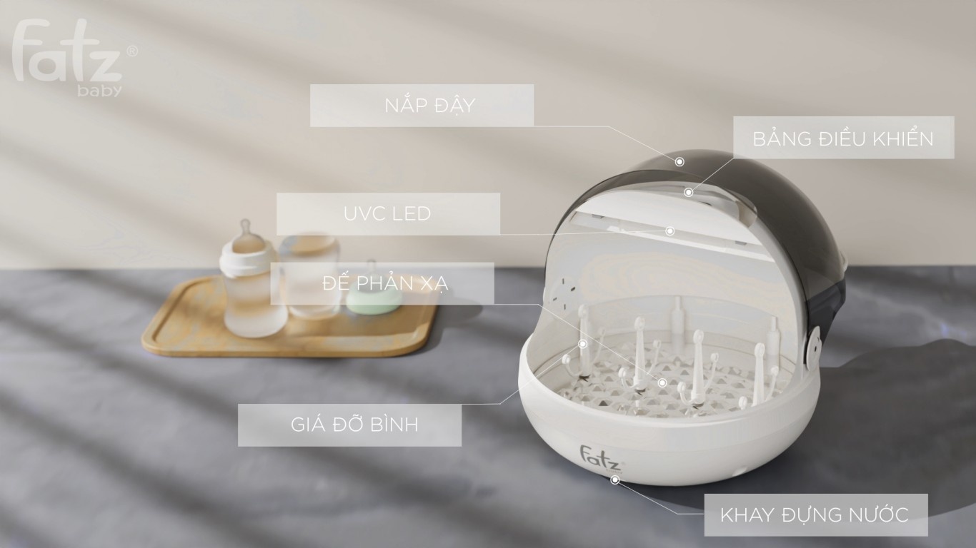 Máy đa năng điện tử tiệt trùng, hâm sữa, nấu cháo, đun nước Multimax 2 Plus FatzBaby FB9025SL hình 4