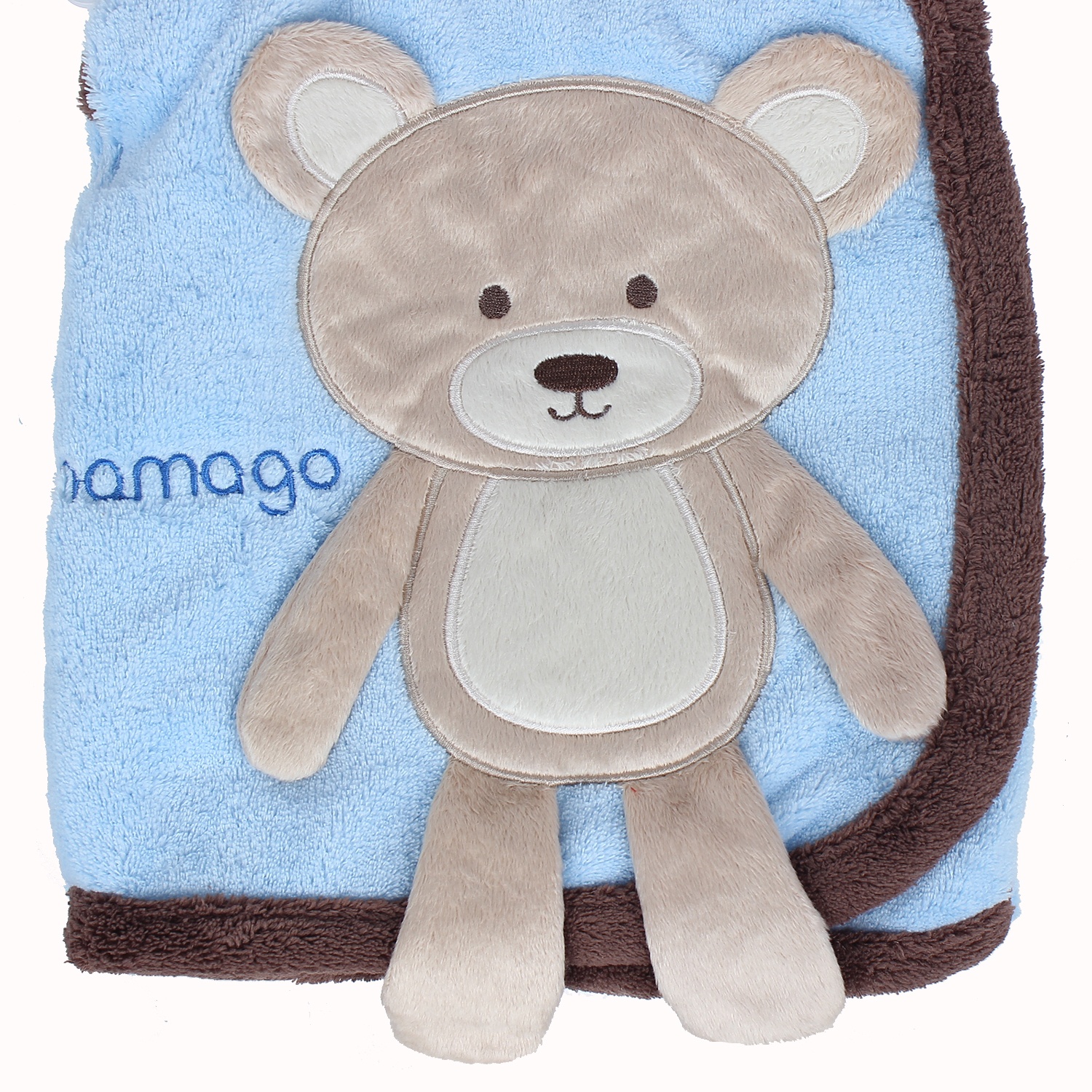 Chăn bông 2 lớp Mamago đính chú gấu MM06 hình 3