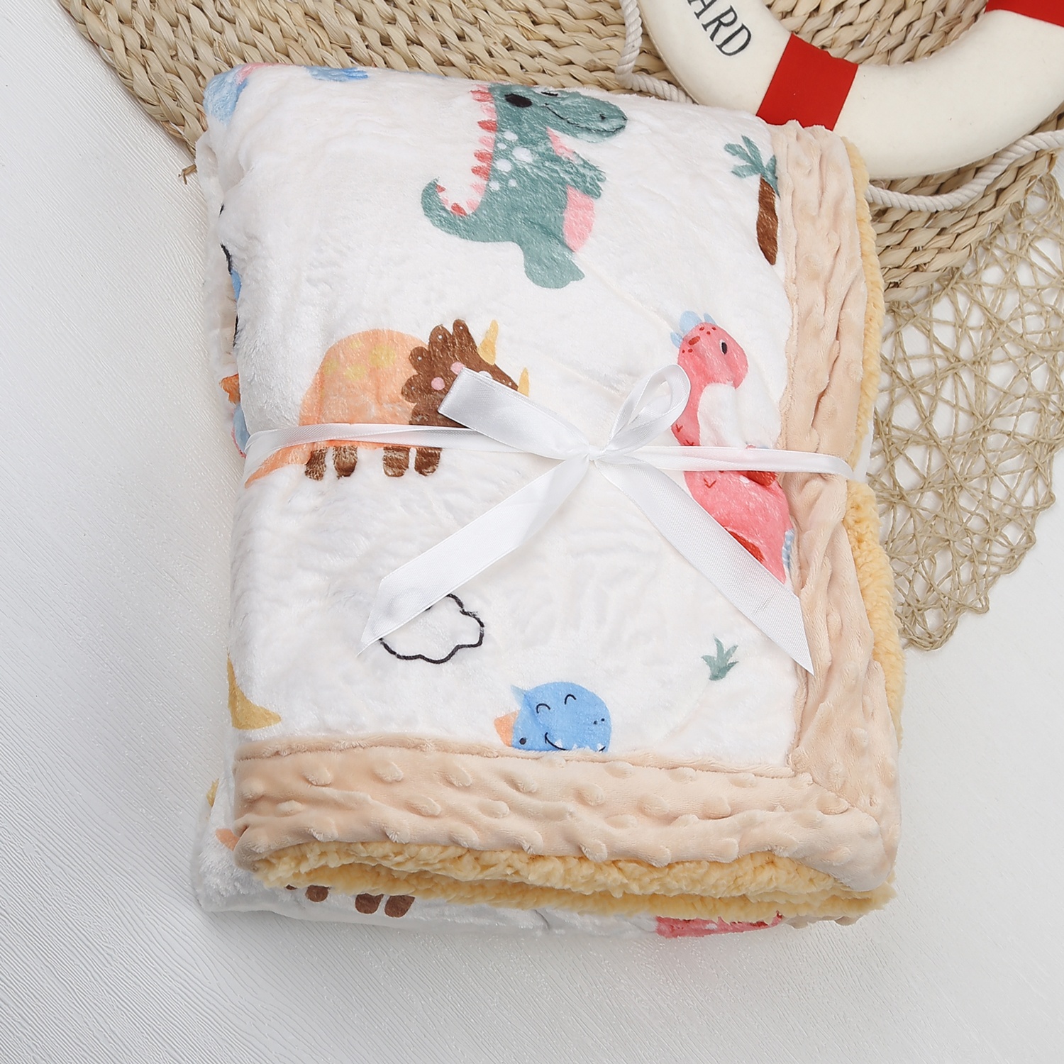 Chăn bông KidsPlaza in khủng long 23K-B4 hình 1