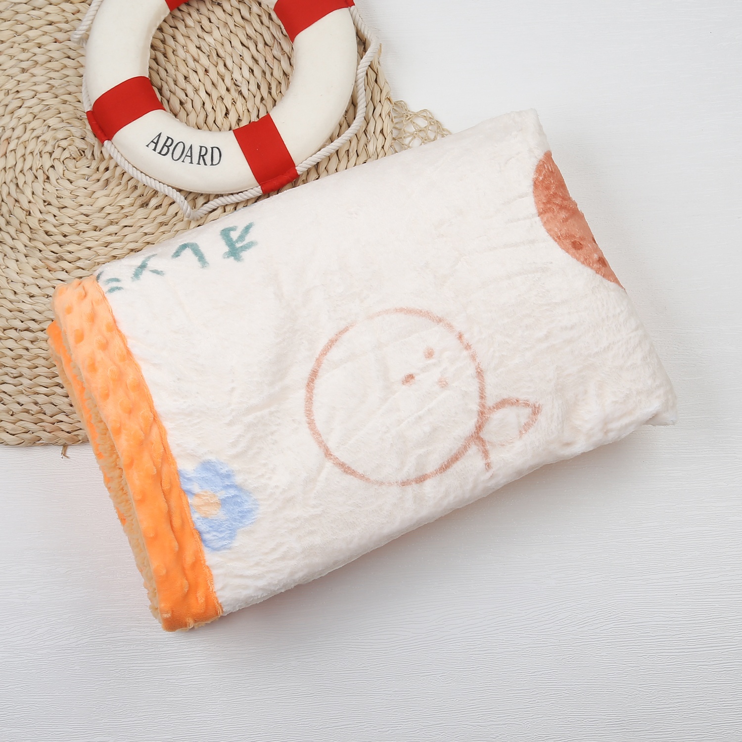 Chăn bông KidsPlaza in thỏ và quả cam 23K-B5 hình 1