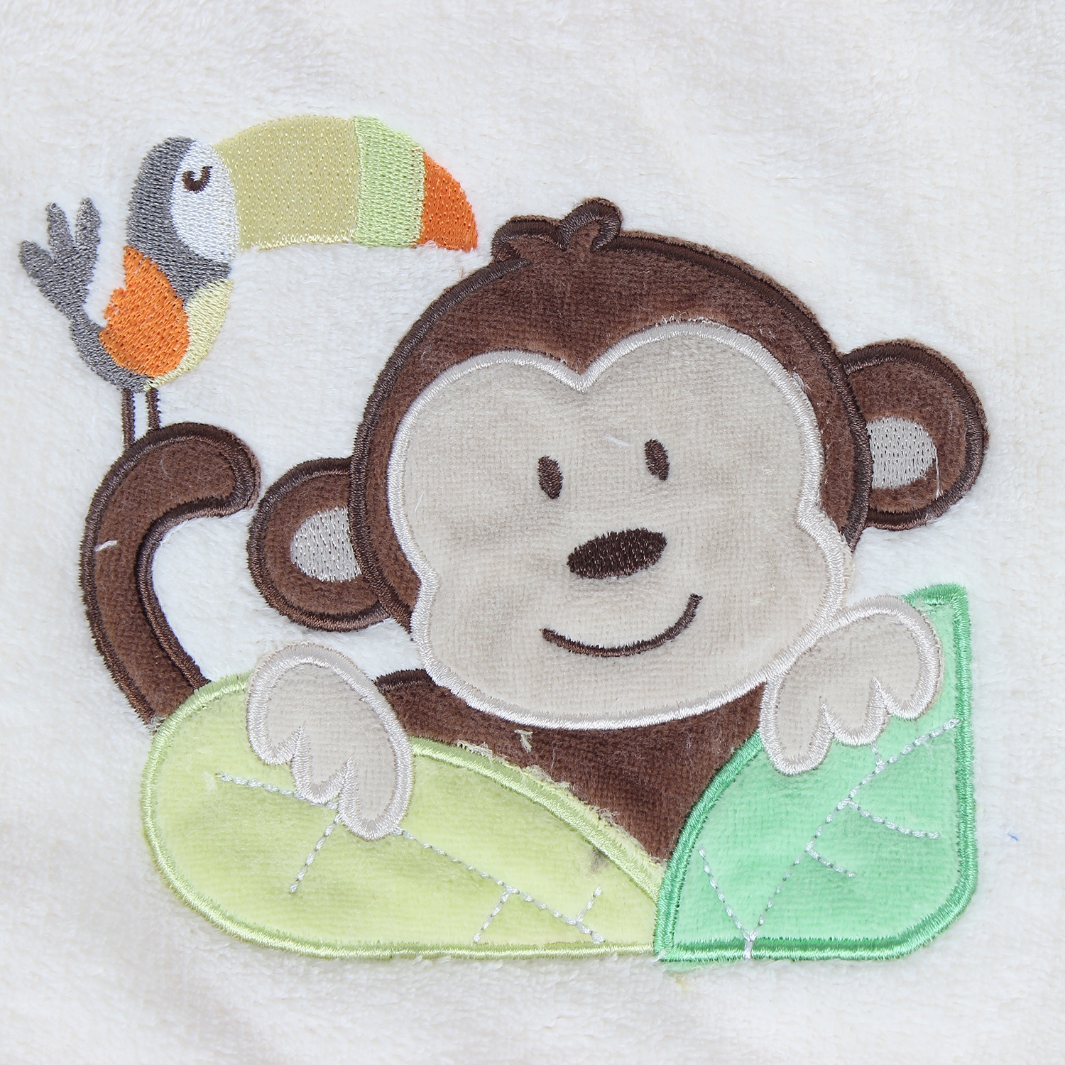 Chăn bông Mamago thêu hình chú khỉ tinh nghịch MM03 hình 5