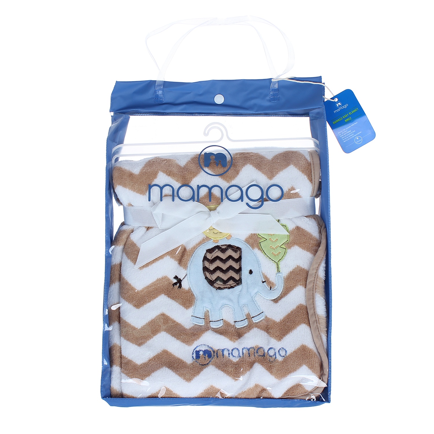 Chăn bông Mamago thêu hình chú voi đáng yêu MM02 hình 1