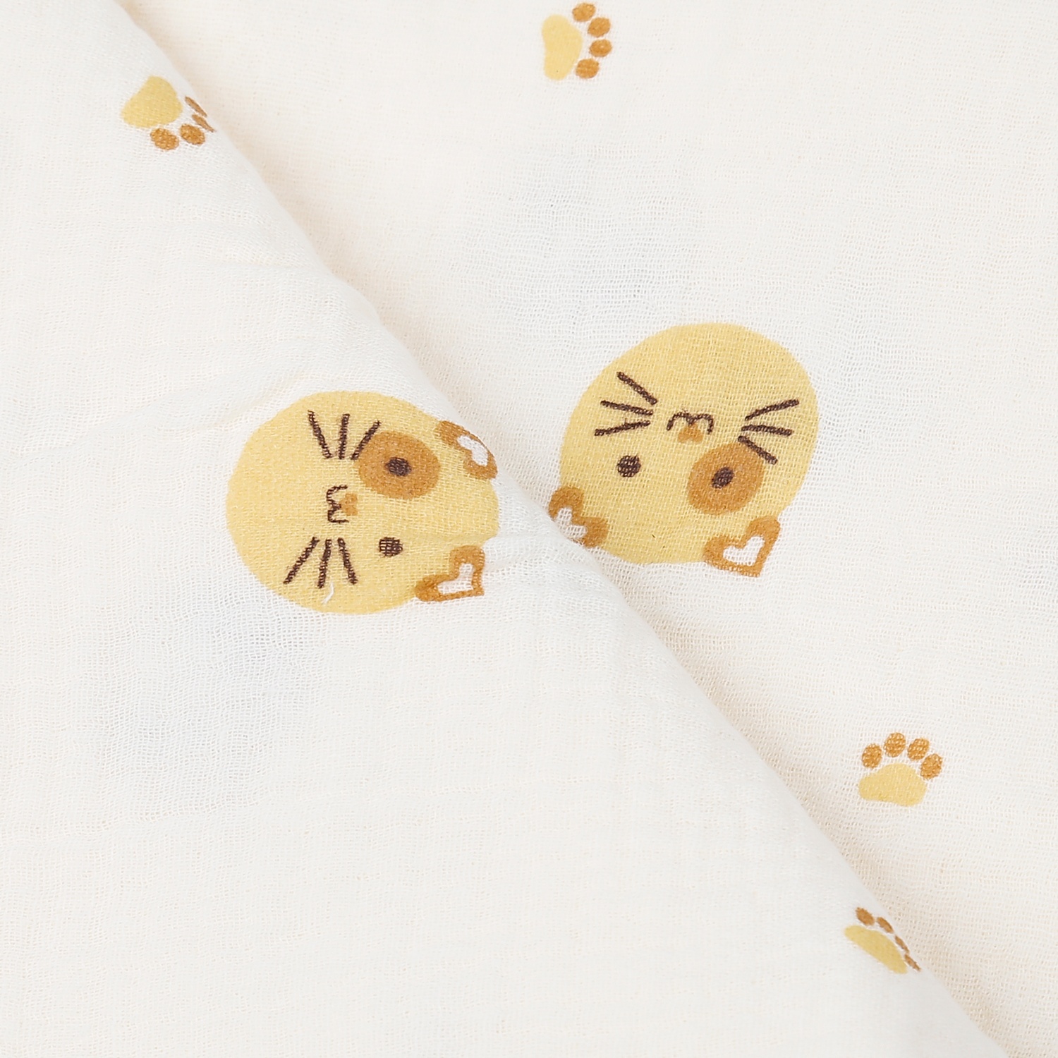 Chăn đa năng Kids Plaza Muslin hình chú mèo PG23 hình 3