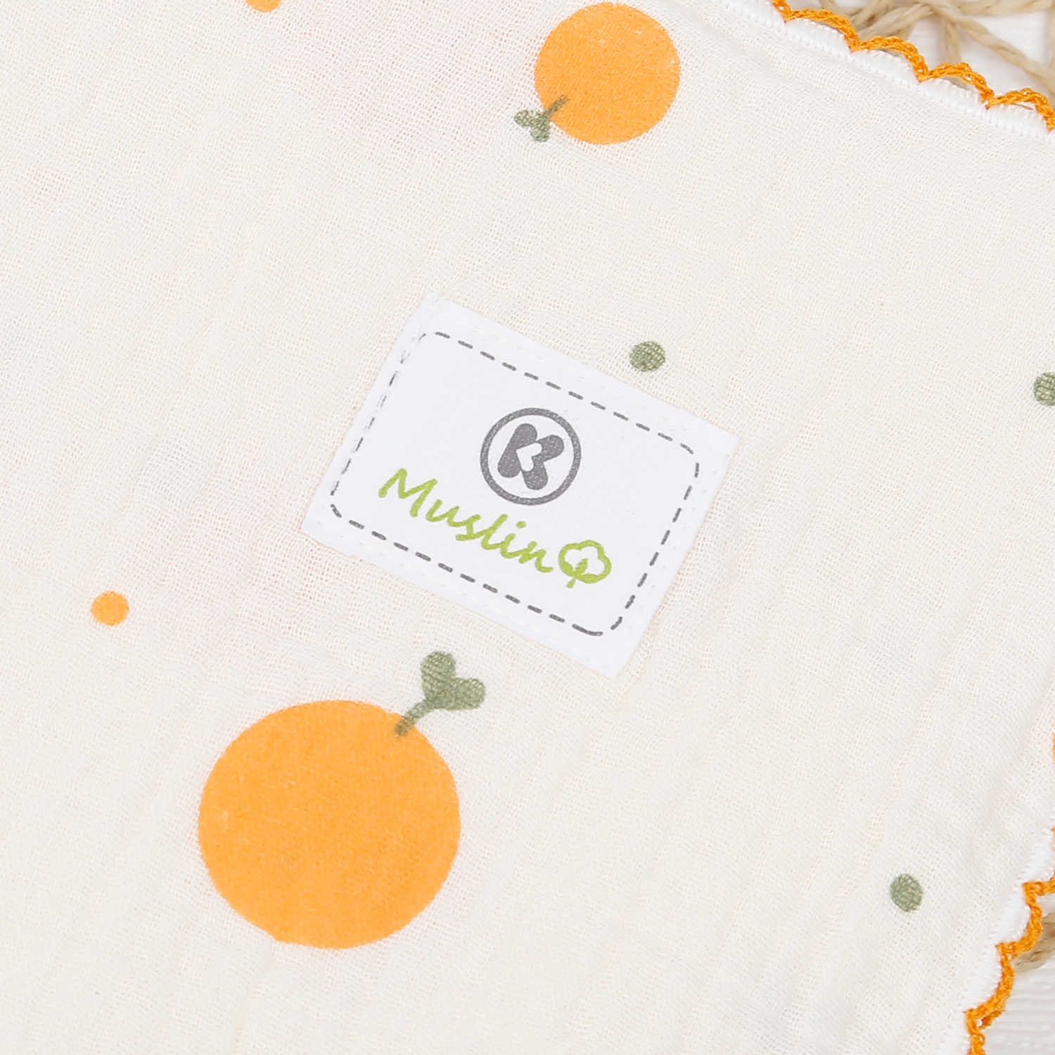Chăn đa năng Kids Plaza Muslin hình quả cam PG23 hình 2