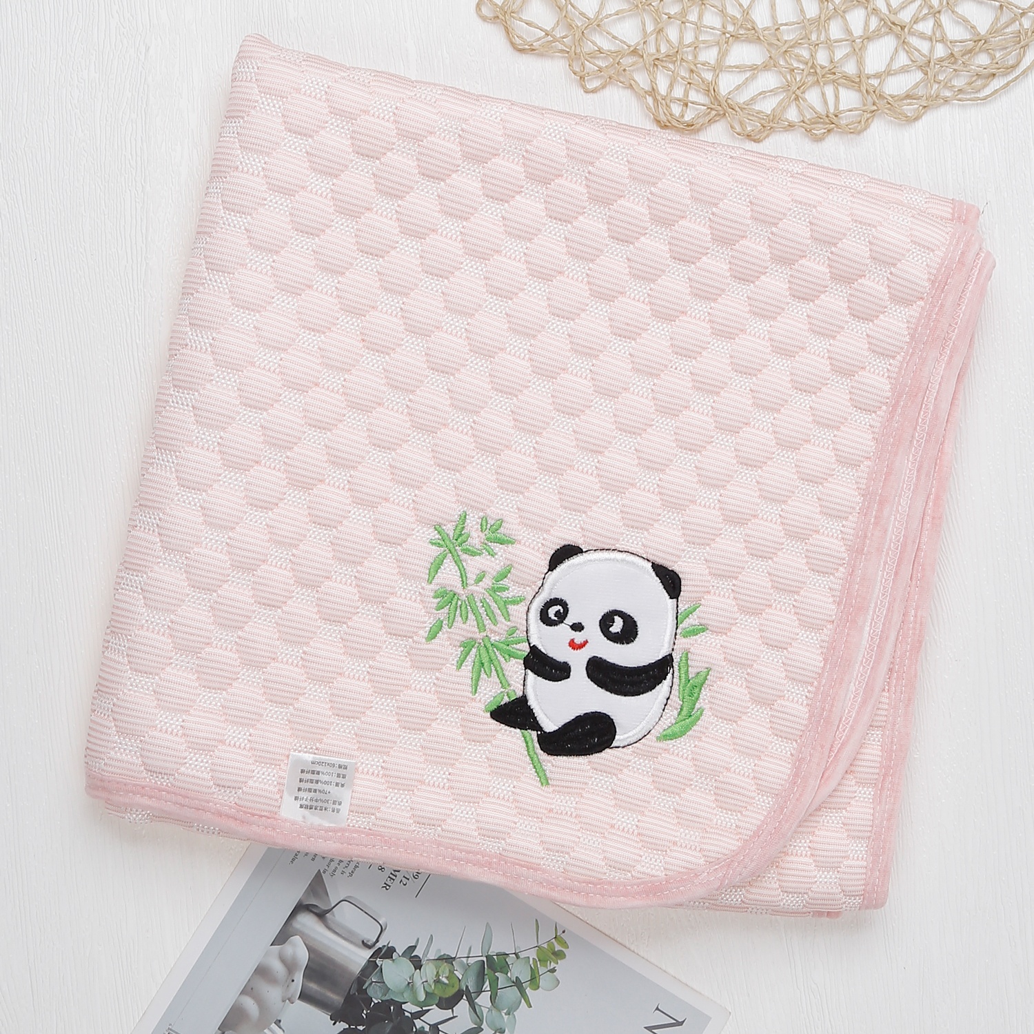 Chiếu điều hòa in hình gấu trúc AC22 (Hồng) hình 2