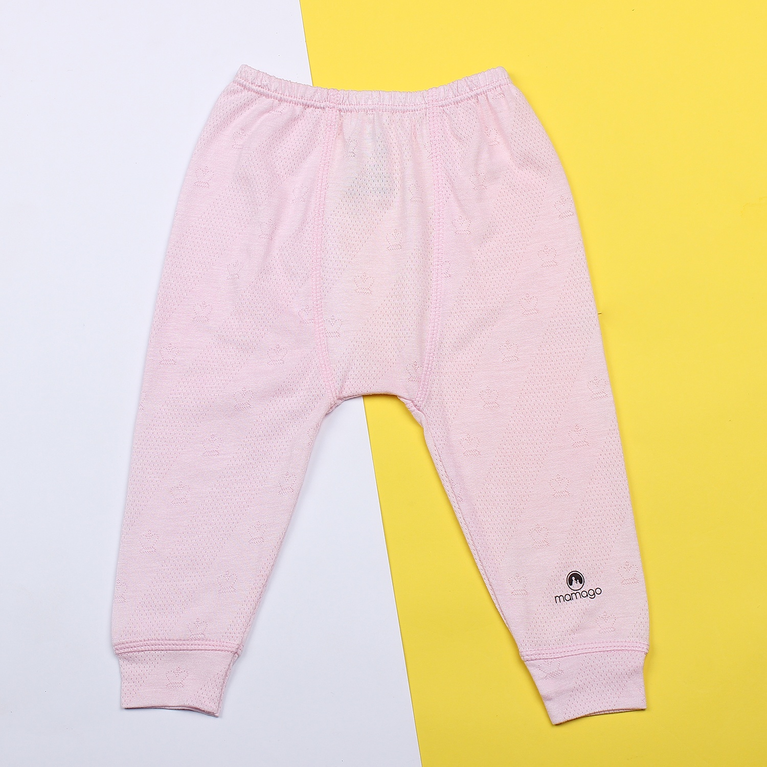 Quần áo sơ sinh Neil cài giữa tay dài Mamago HN19 (Hồng)