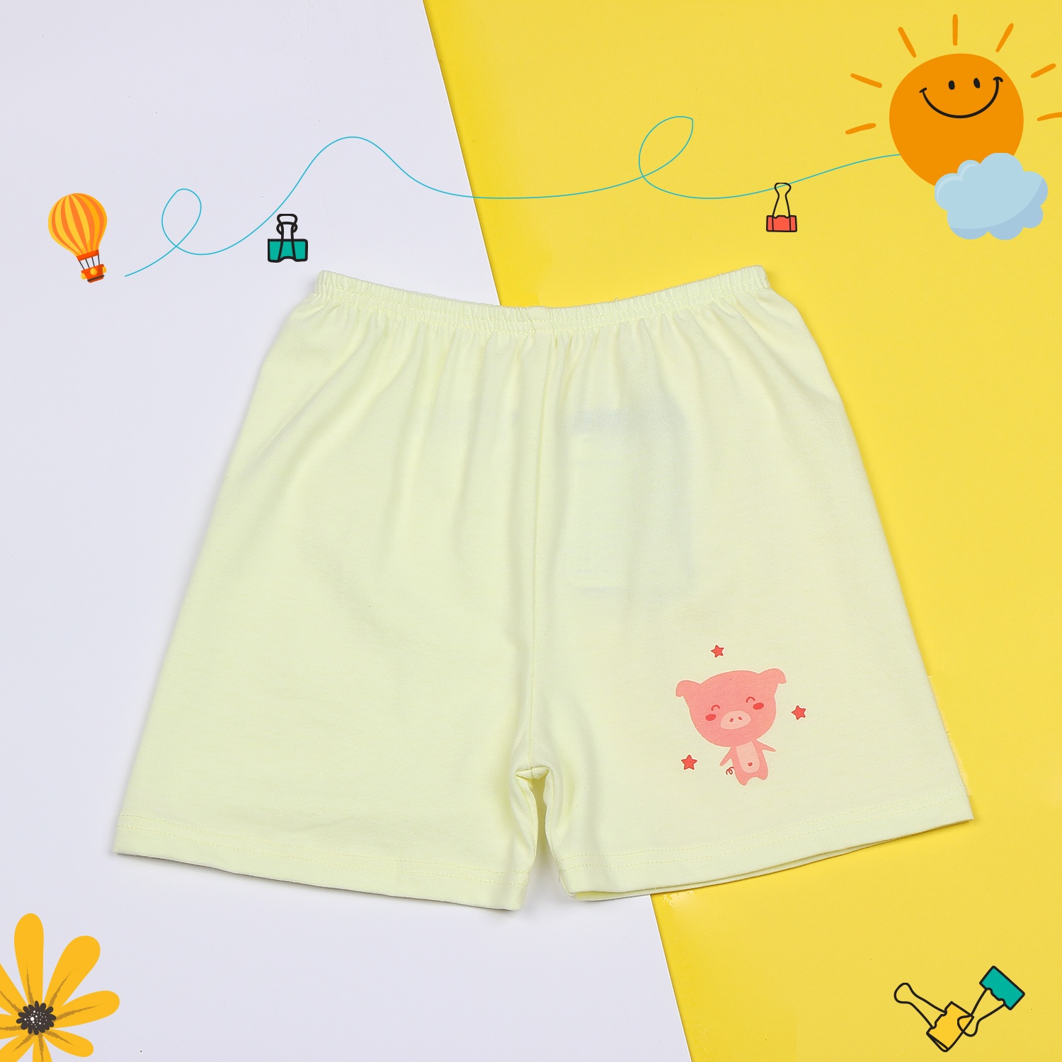 Quần áo sơ sinh cho bé Mamago Vera K19 (Vàng) hình 1