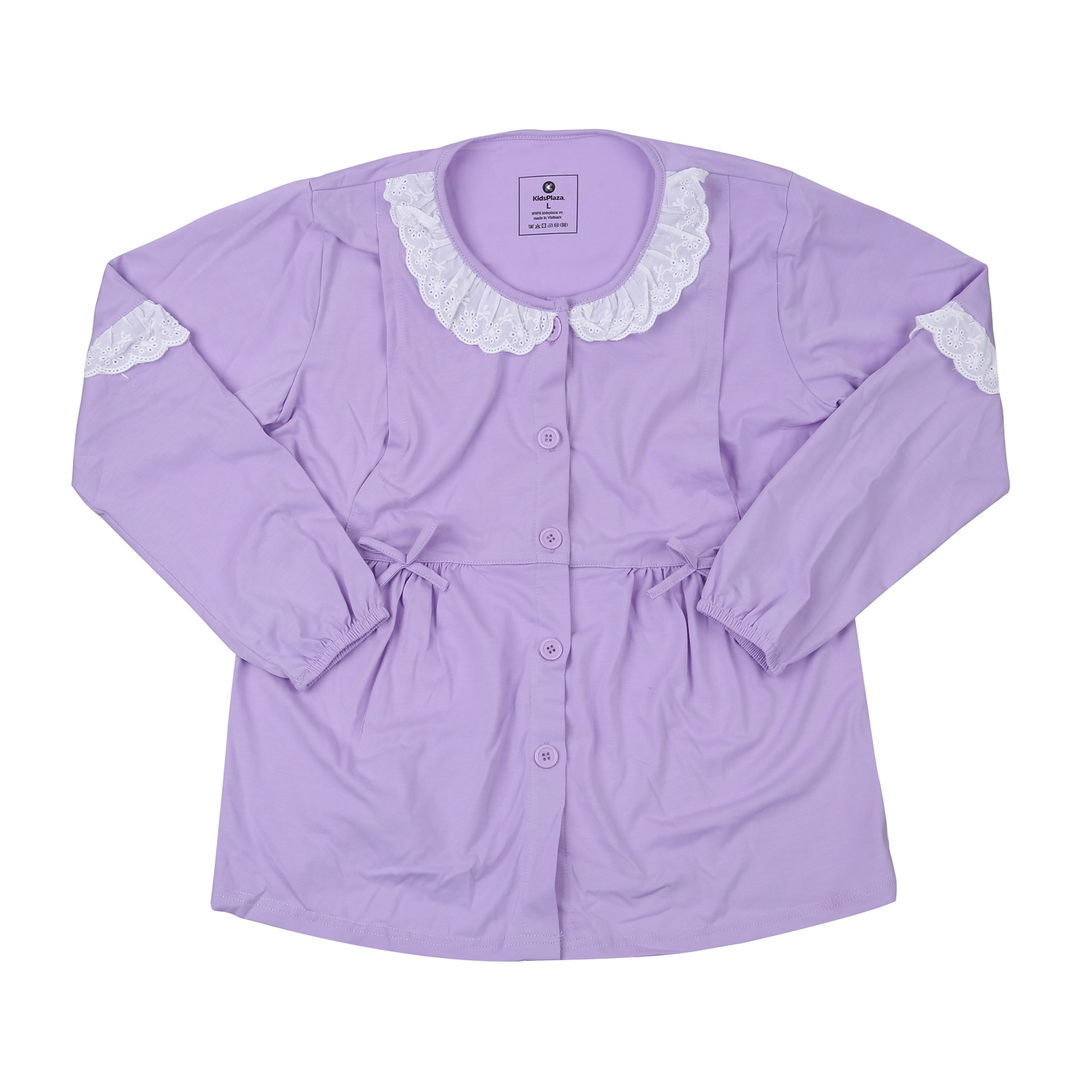 Bộ quần áo KipsPlaza cho mẹ sau sinh có ren (Tím) TM23  hình 2