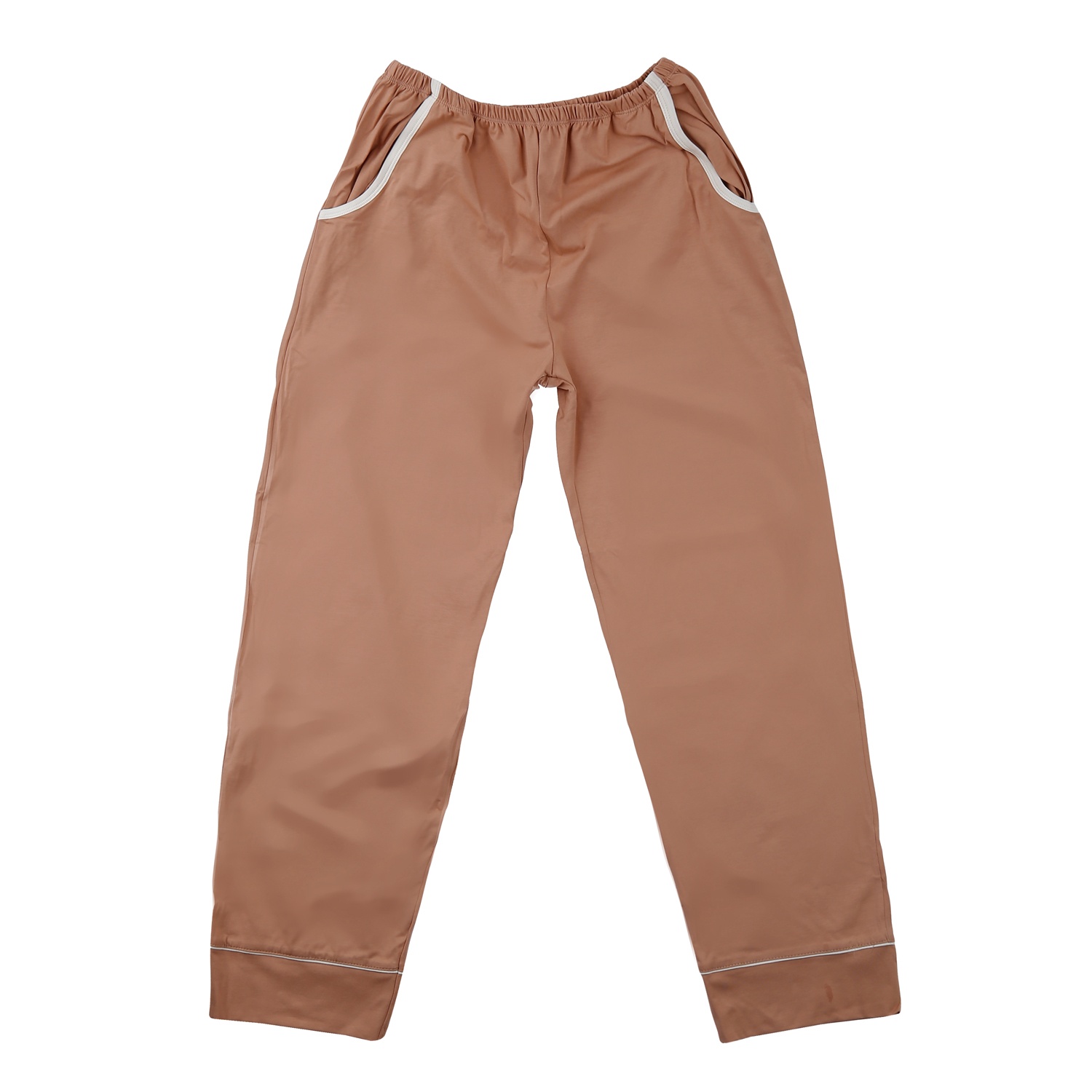 Bộ quần áo sau sinh cho mẹ in cổ sen TT22 (Màu cam - nâu) hình 5