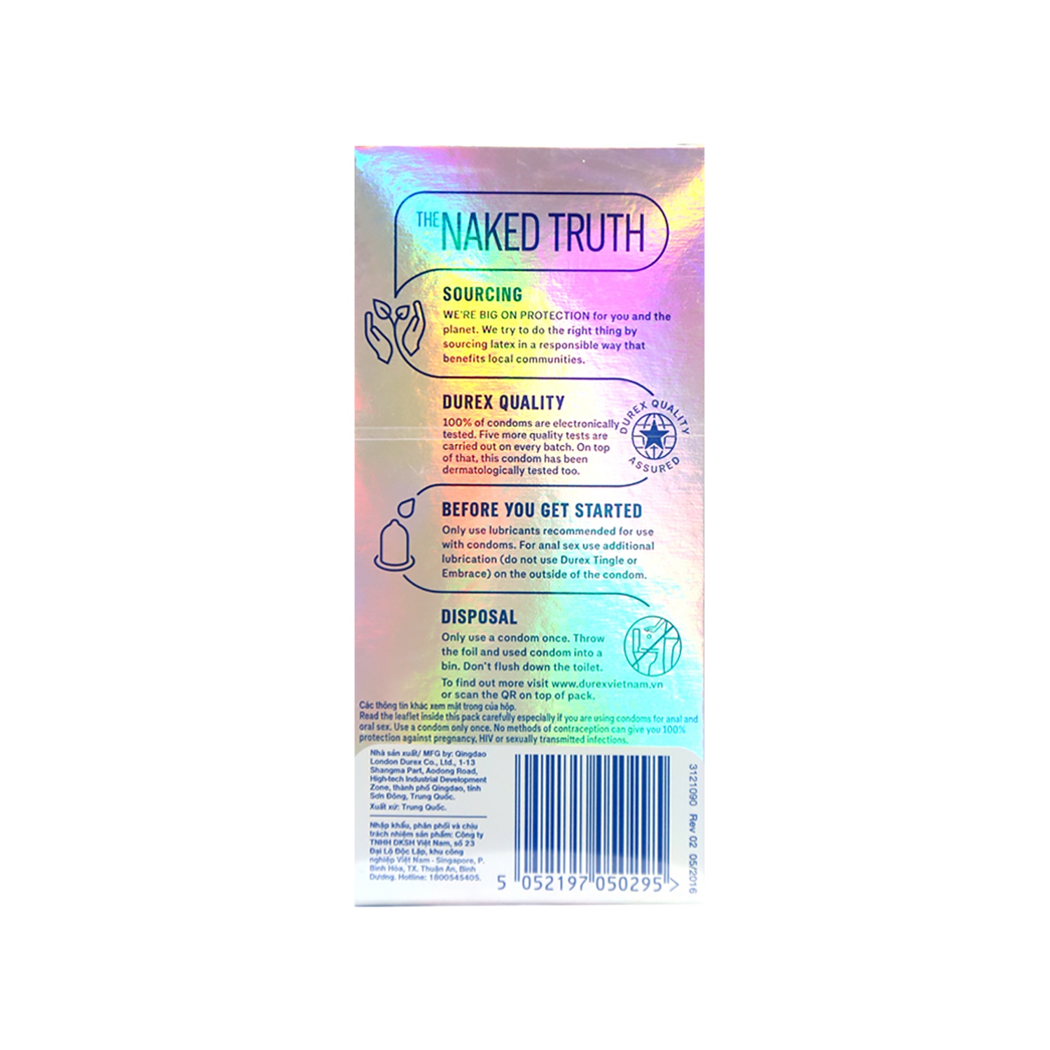 Bao cao su Durex Invisible Extra Thin/Sensi 10s hình 2