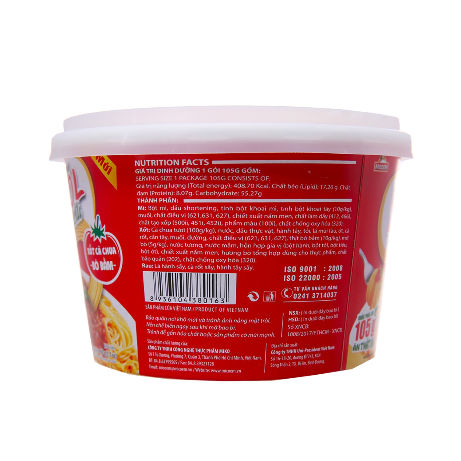Mì trộn cung đình Kool spaghetti 105g hình 3