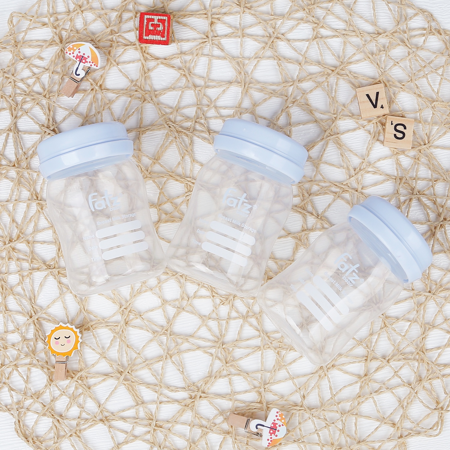 Bình trữ sữa cổ rộng Fatz Baby FB0120 150ml  hình 1