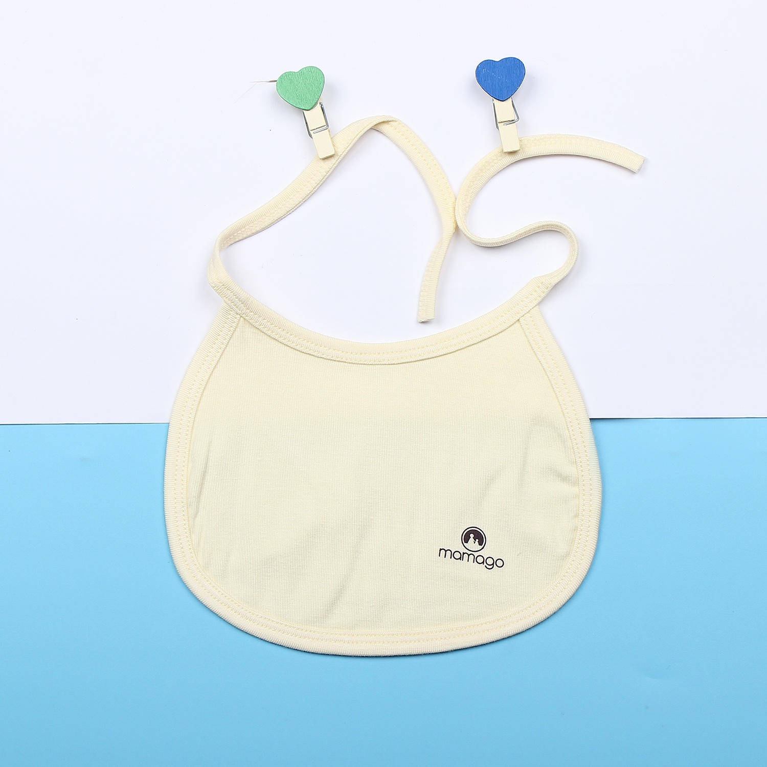 Yếm sơ sinh buộc dây Otis Mamago (Vàng) Yếm sơ sinh buộc dây Otis Mamago (Vàng) hình 1