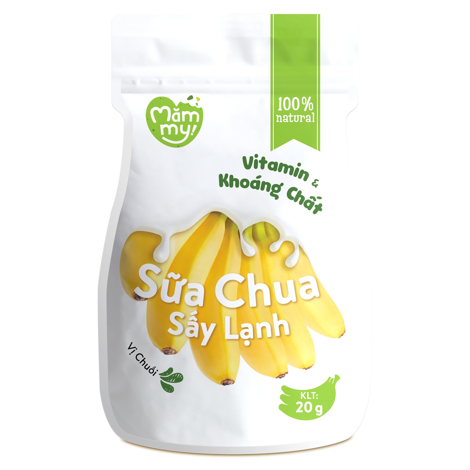 Sữa chua sấy vị chuối Mawmmy