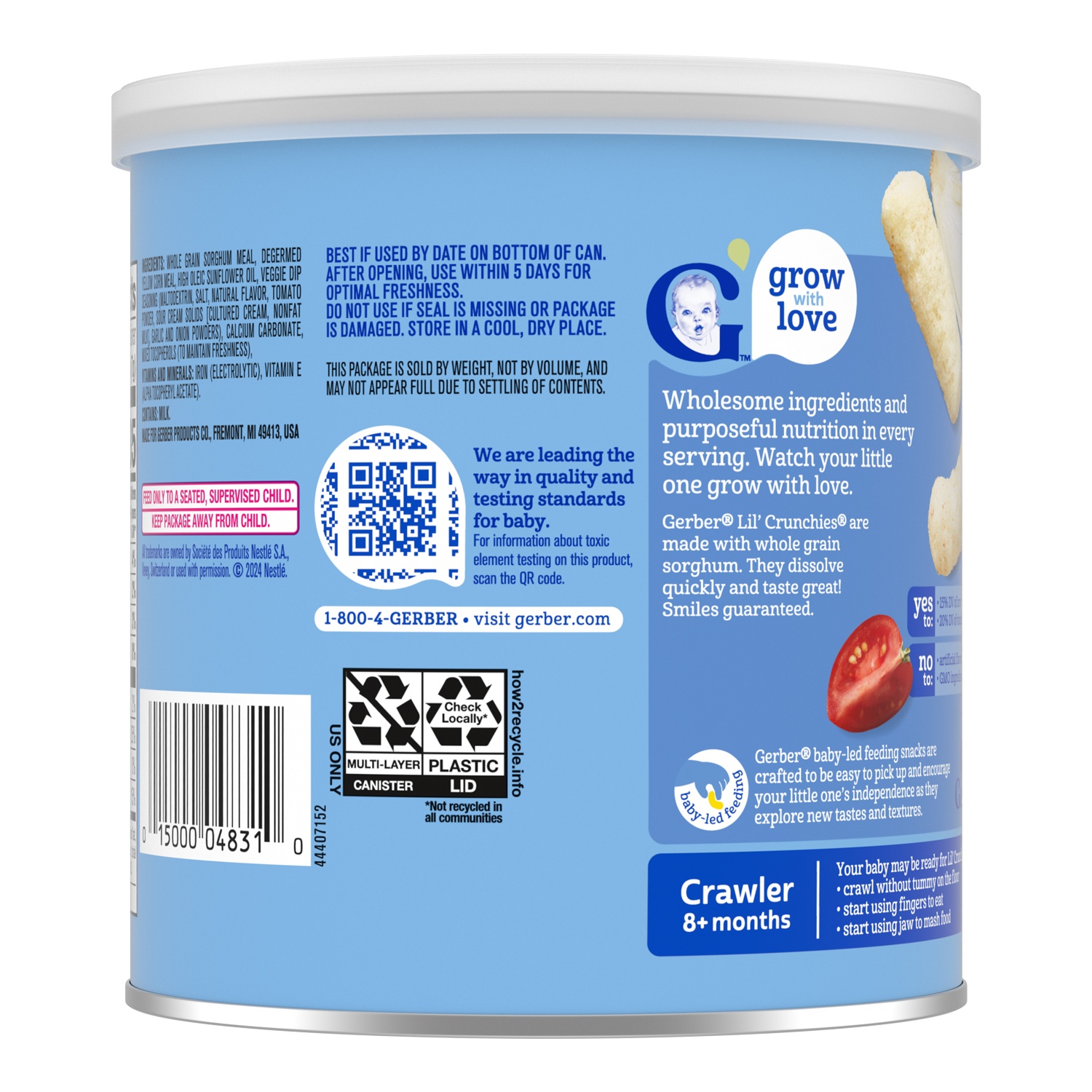 Đặc điểm nổi bật của bánh ăn dặm Gerber vị rau củ 42g cho bé 8M+ (Dạng que)