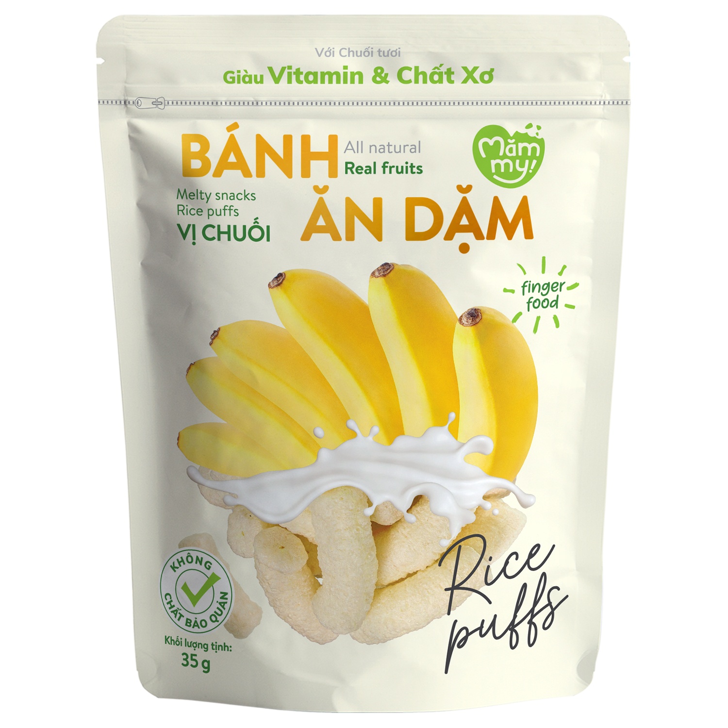 Bánh ăn dặm Mămmy vị chuối 35g hình 1