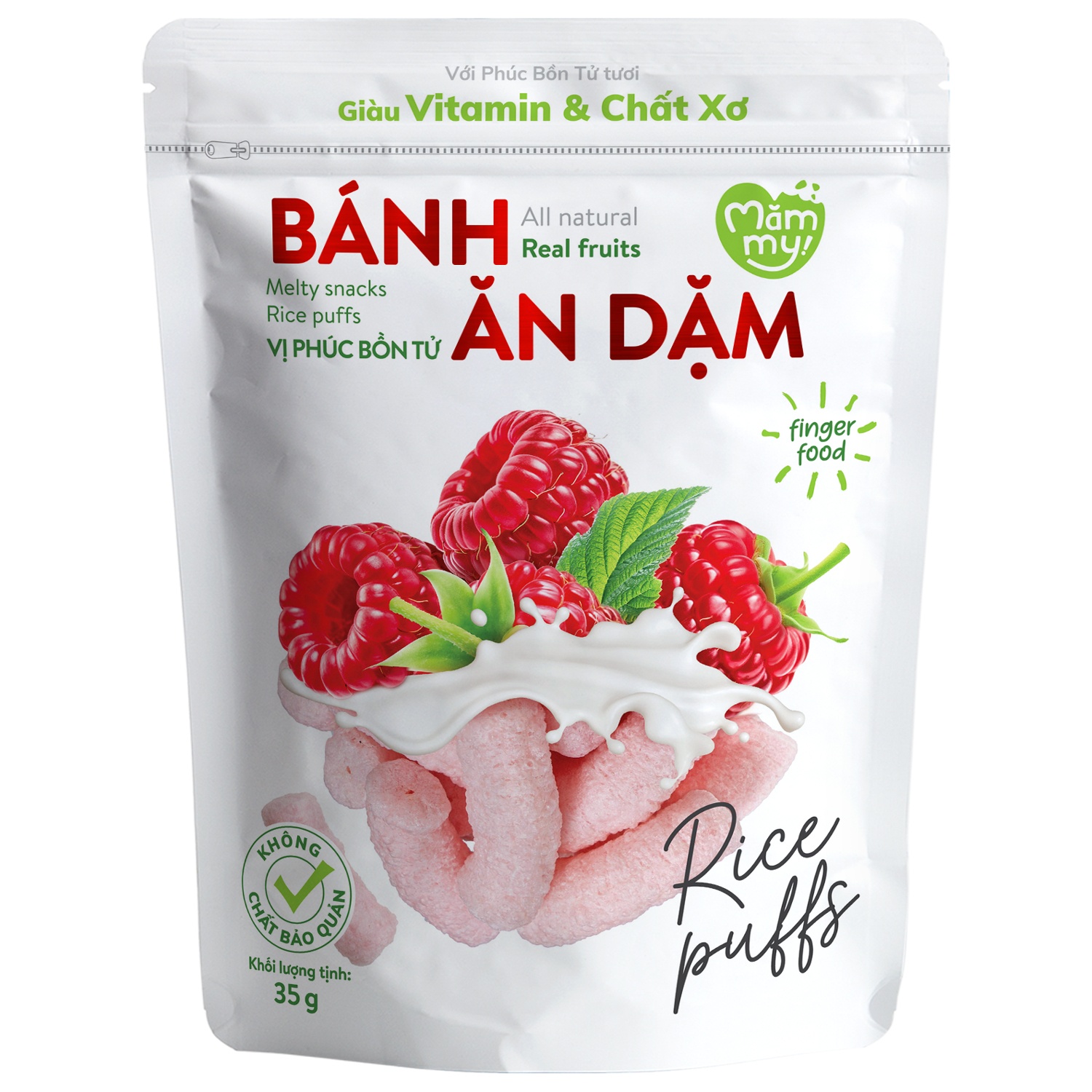 Bánh ăn dặm Mămmy vị phúc bồn tử 35g