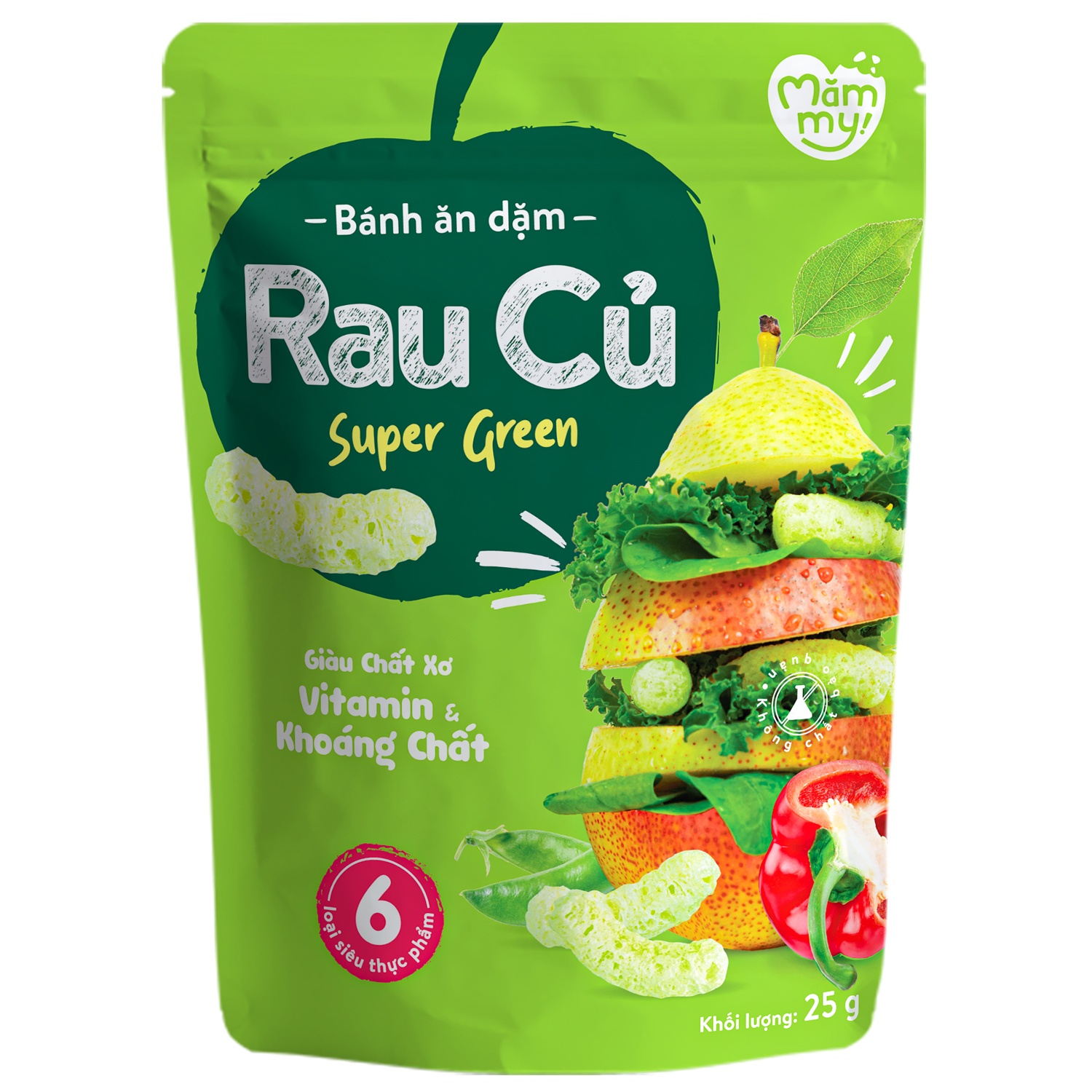 Bánh ăn dặm Mămmy vị rau củ 25g hình 1