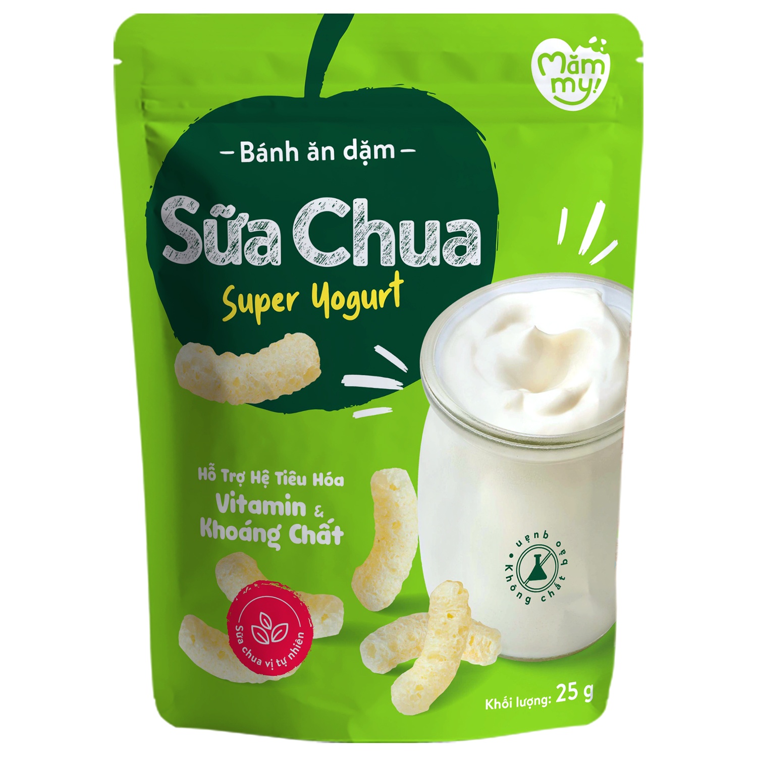 Bánh ăn dặm Mămmy vị sữa chua 25g hình 1