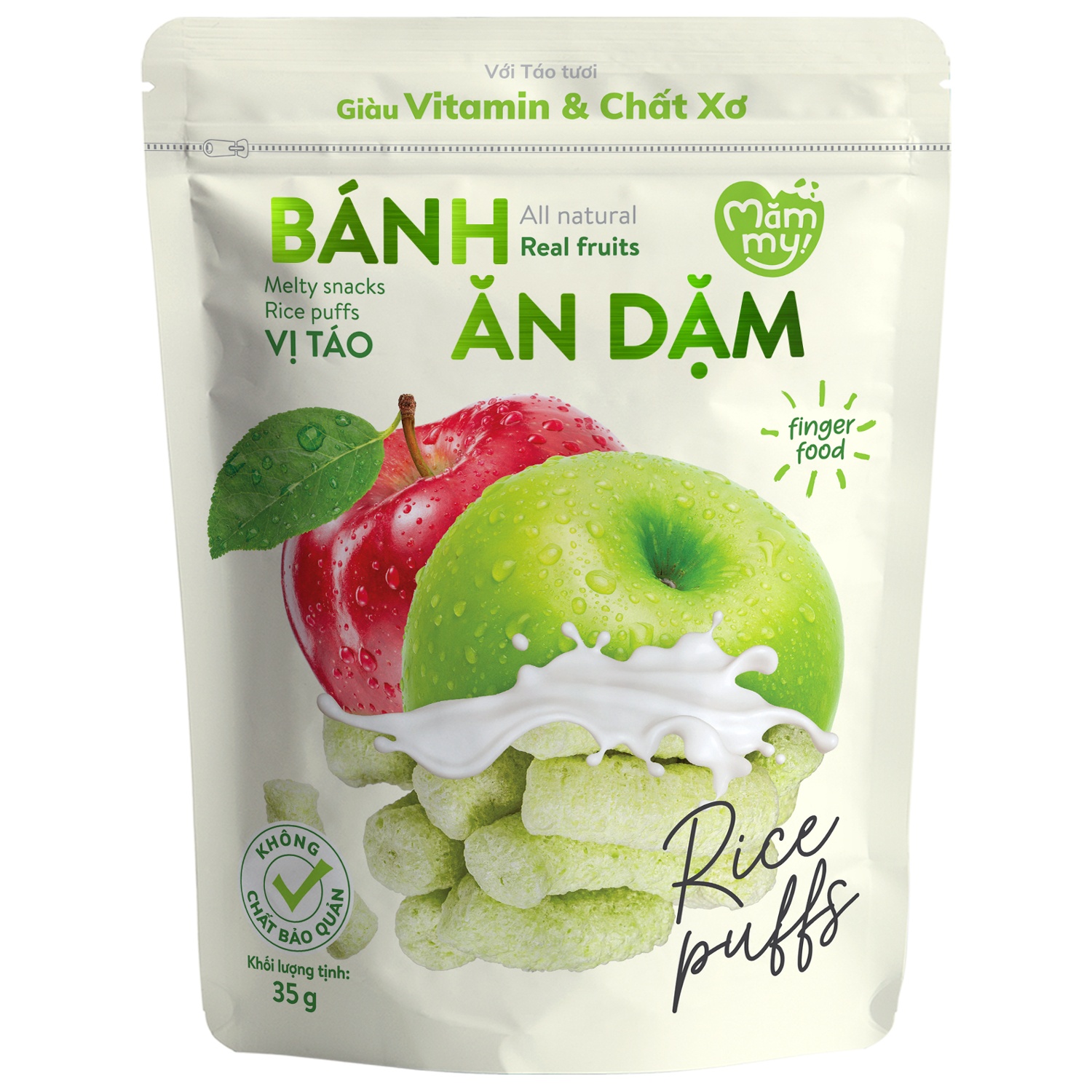 Bánh ăn dặm Mămmy vị táo 35g