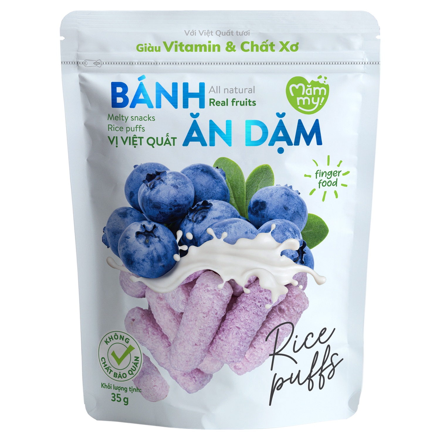 Bánh ăn dặm Mămmy vị việt quất 35g hình 1