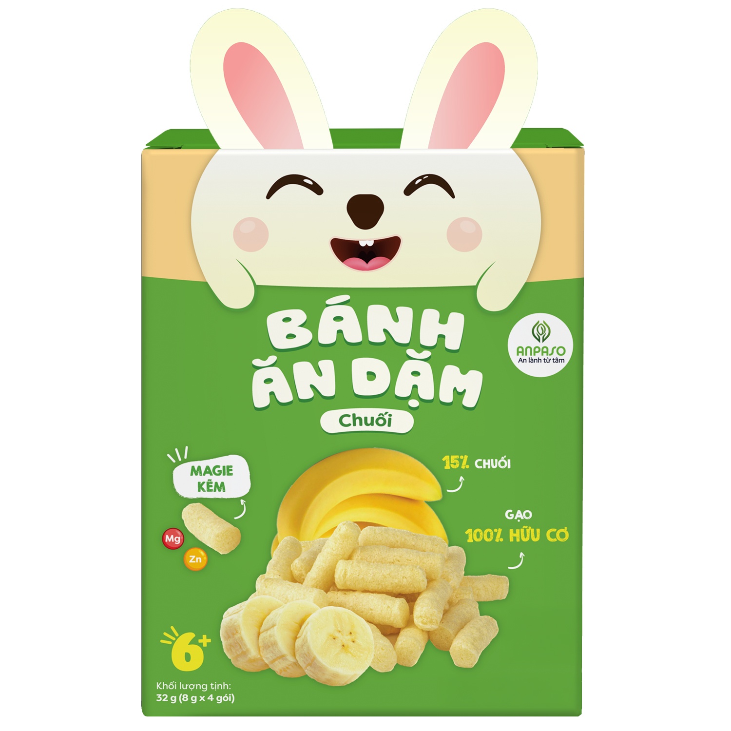 Bánh ăn dặm vị chuối Anpaso