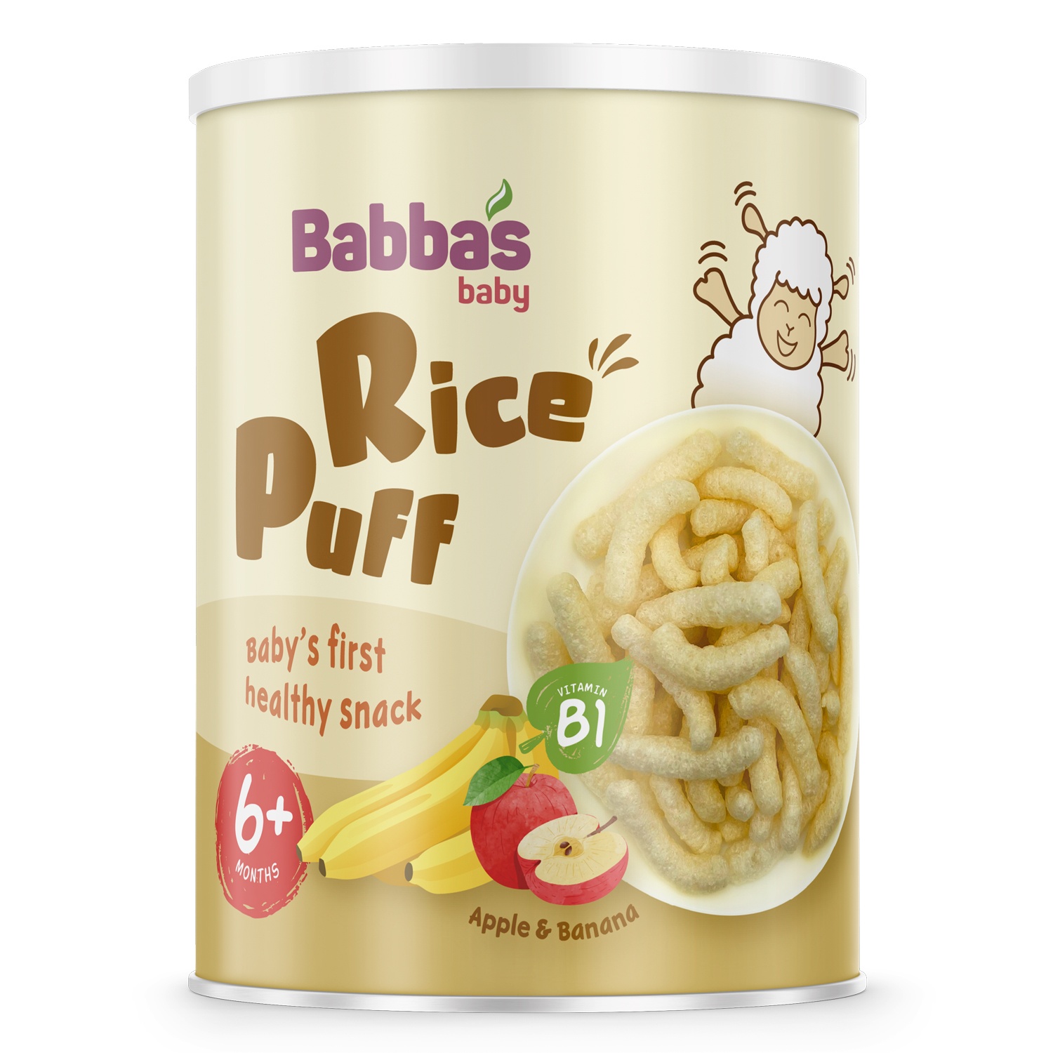 Bánh gạo Babba's Baby vị táo chuối 40g hình 1