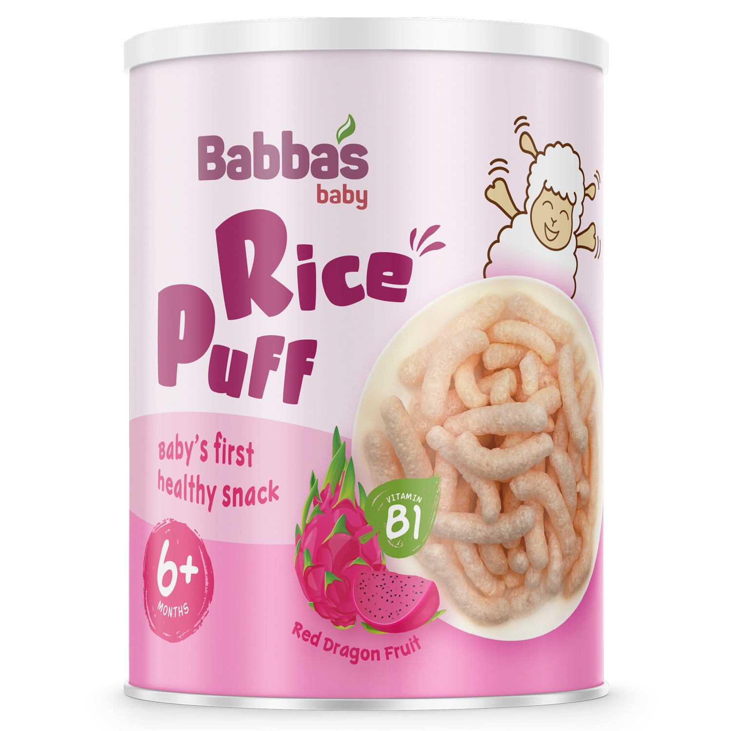 Bánh gạo Babba's Baby vị thanh long 40g