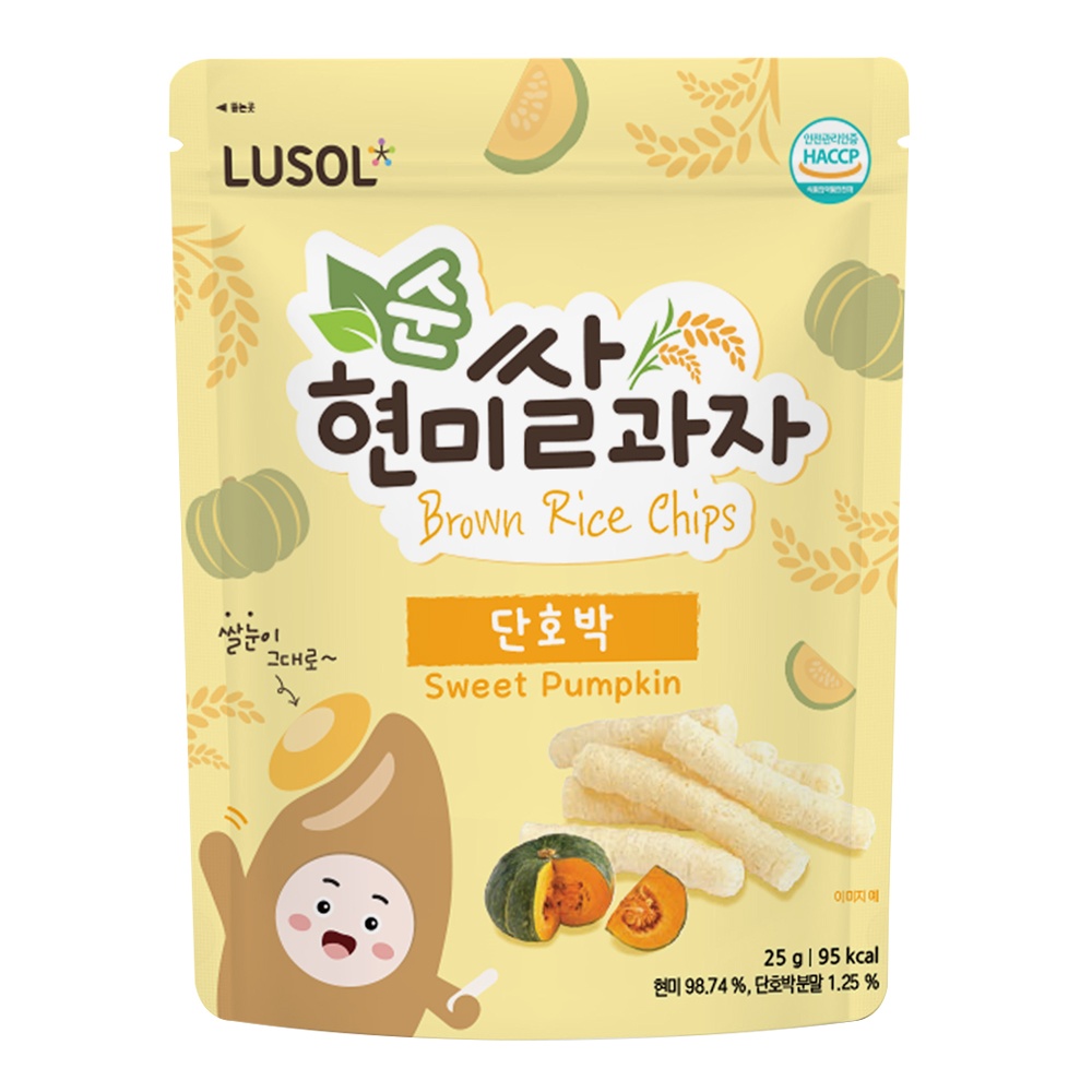 Bánh gạo lứt Lusol hình que vị bí đỏ 25g hình 1