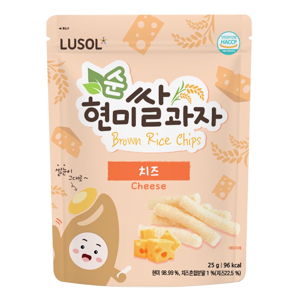 Bánh gạo lứt Lusol hình que vị phô mai 25g