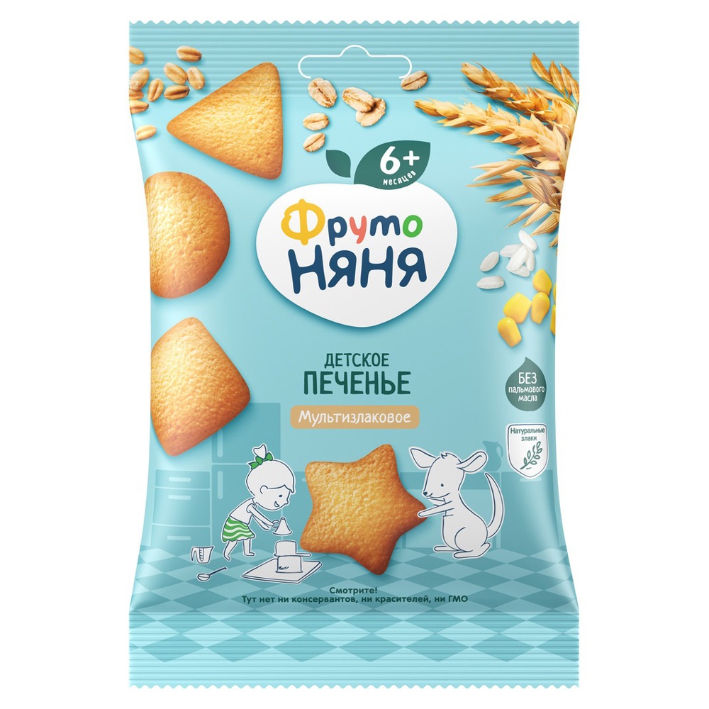 Bánh quy ăn dặm ngũ cốc Fruto Nyanya (50g)