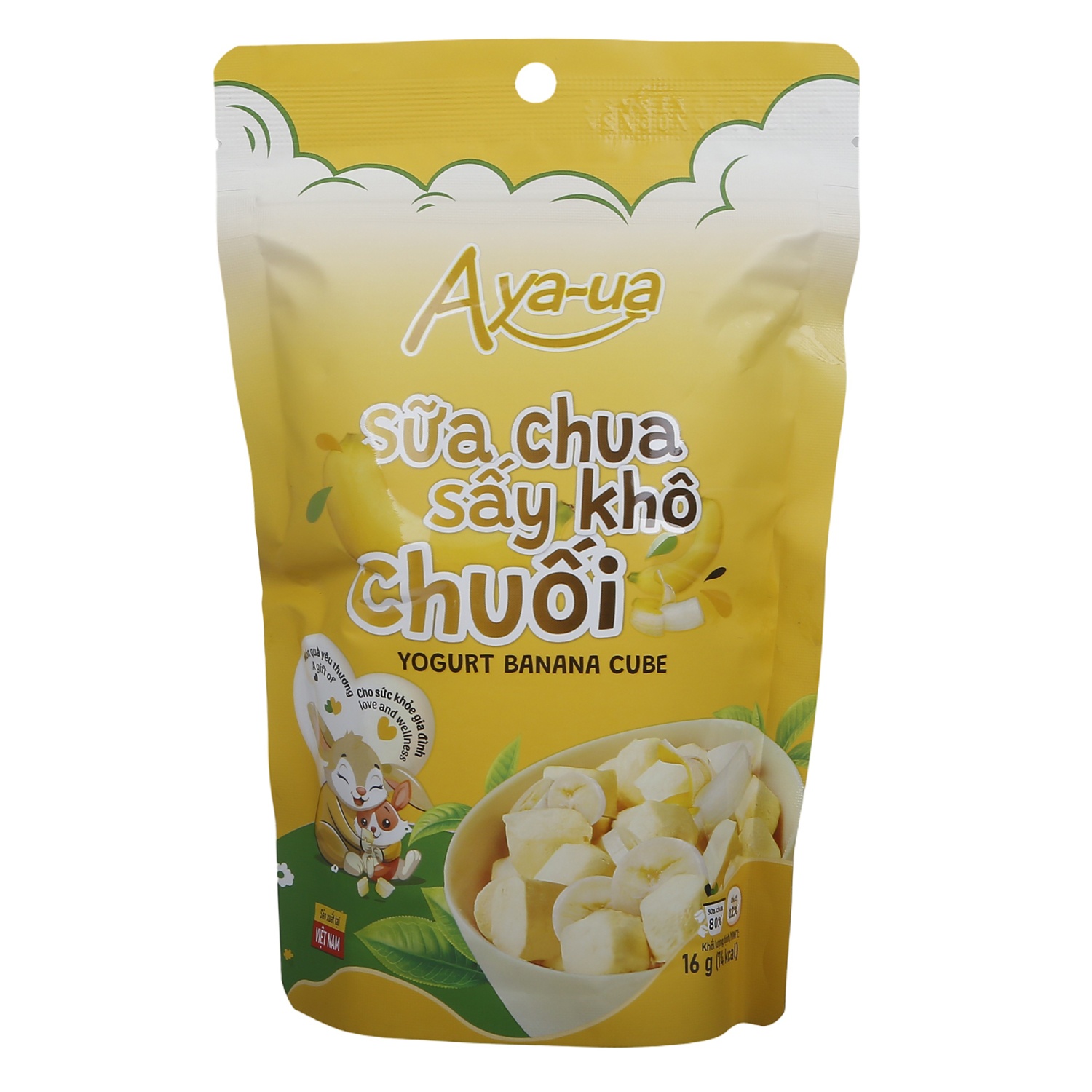 Sữa chua sấy khô Aya-ua vị chuối 16g hình 1