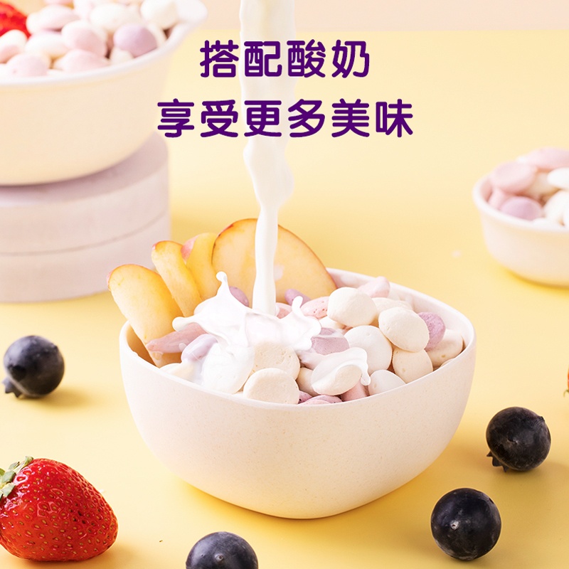 Sữa chua hoa quả sấy khô Kidspal vị việt quất cho bé từ 12M+  hình 2