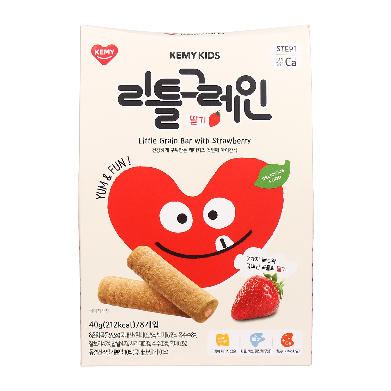 Bánh ngũ cốc Kemy Kids vị Dâu dành cho bé trên 8 tháng hình 1