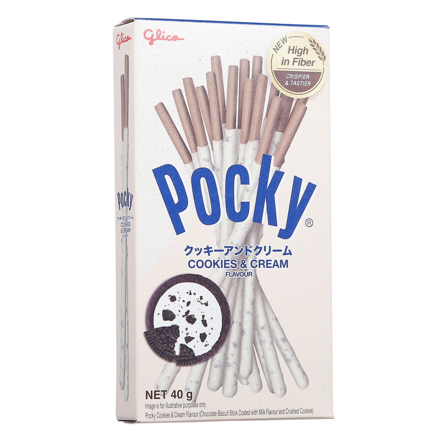Bánh que Glico Pejoy Cookies & Cream hộp 40g hình 1