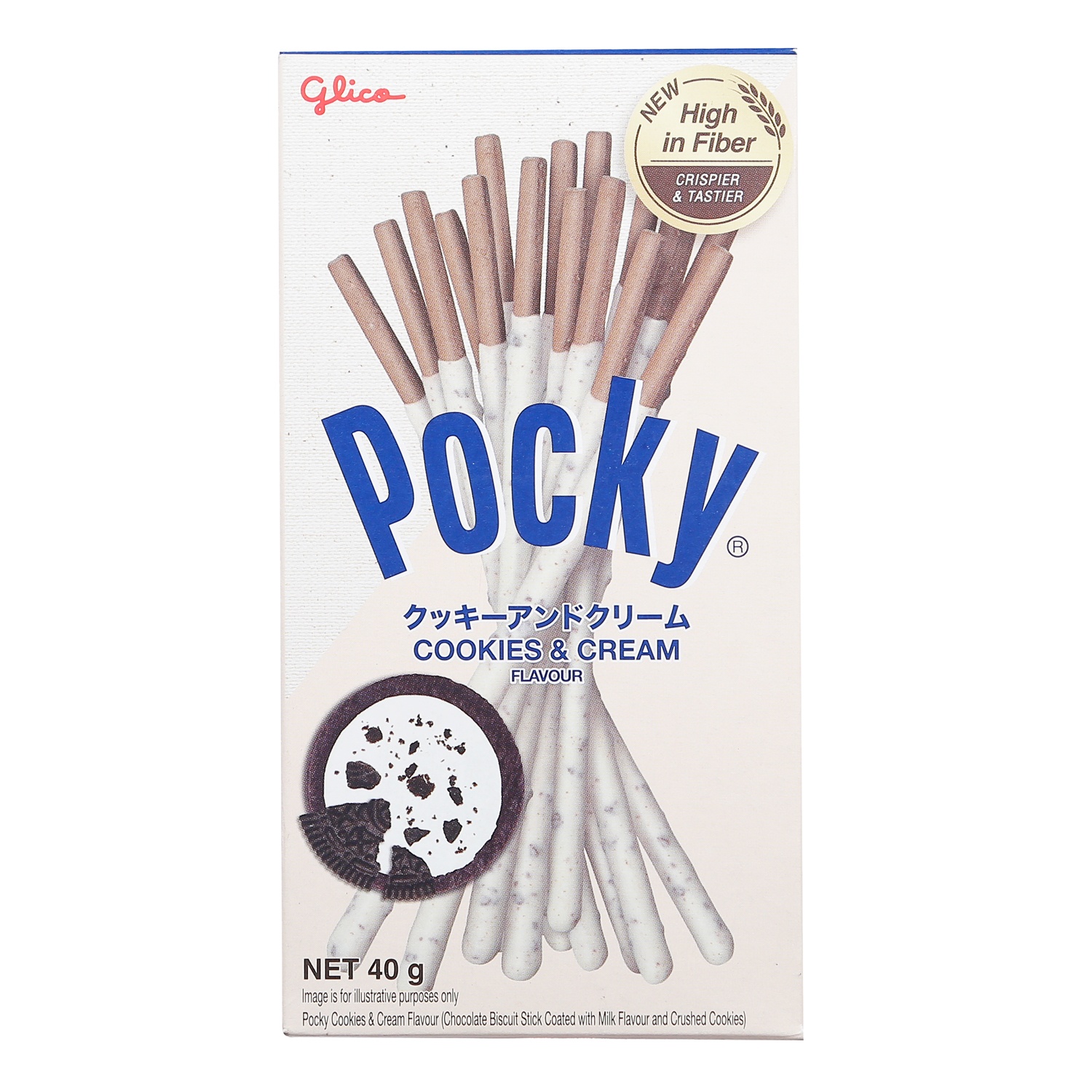 Bánh que Glico Pejoy Cookies & Cream hộp 40g hình 3