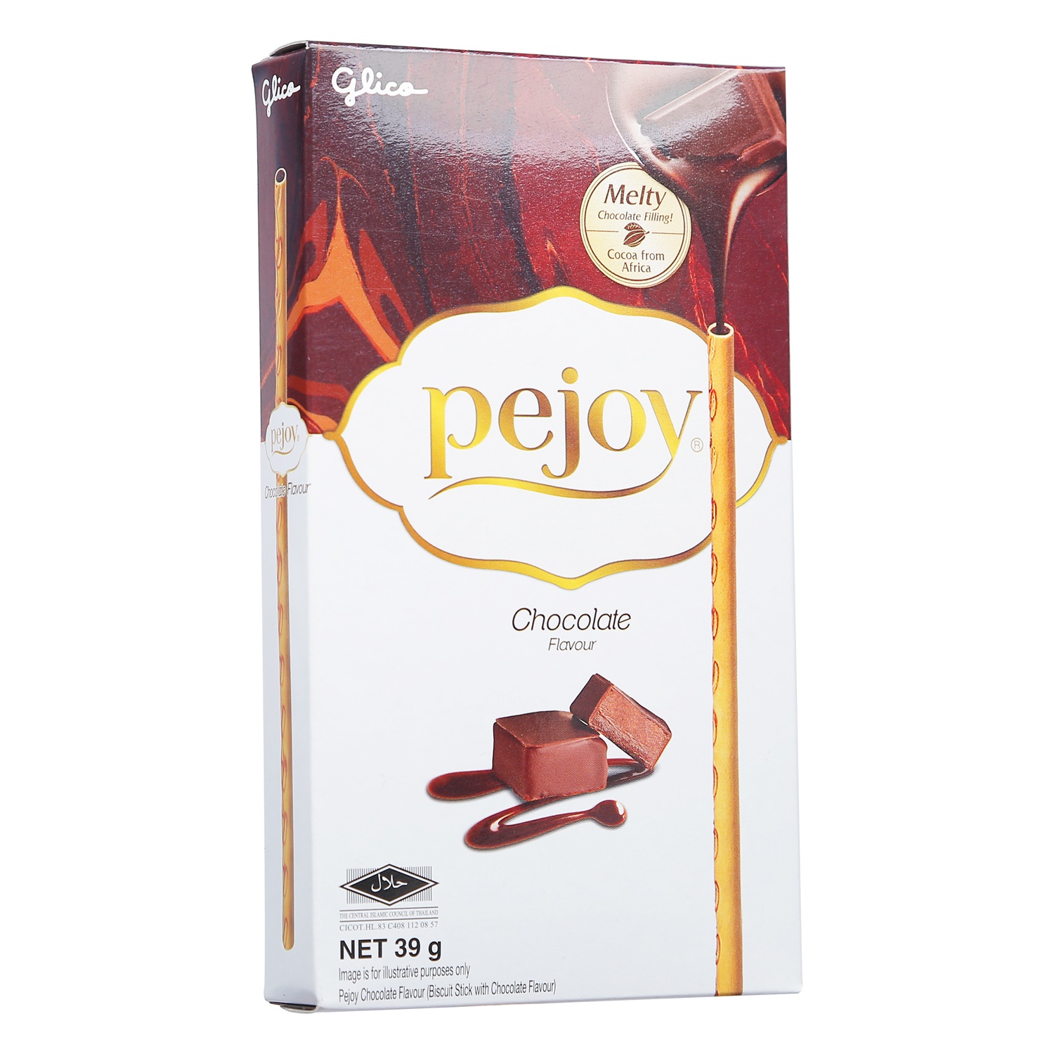 Bánh que Glico Pejoy nhân kem socola hộp 39g hình 3