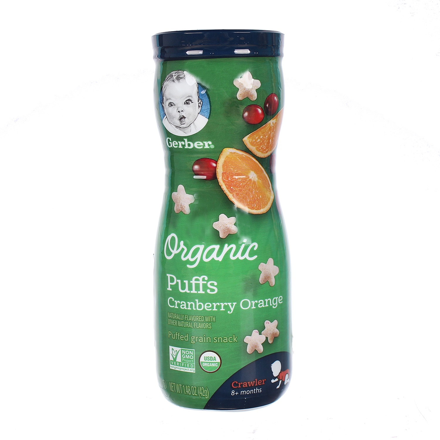 Bánh sao Gerber Organic 42g vị Nam Việt Quất Cam hình 1