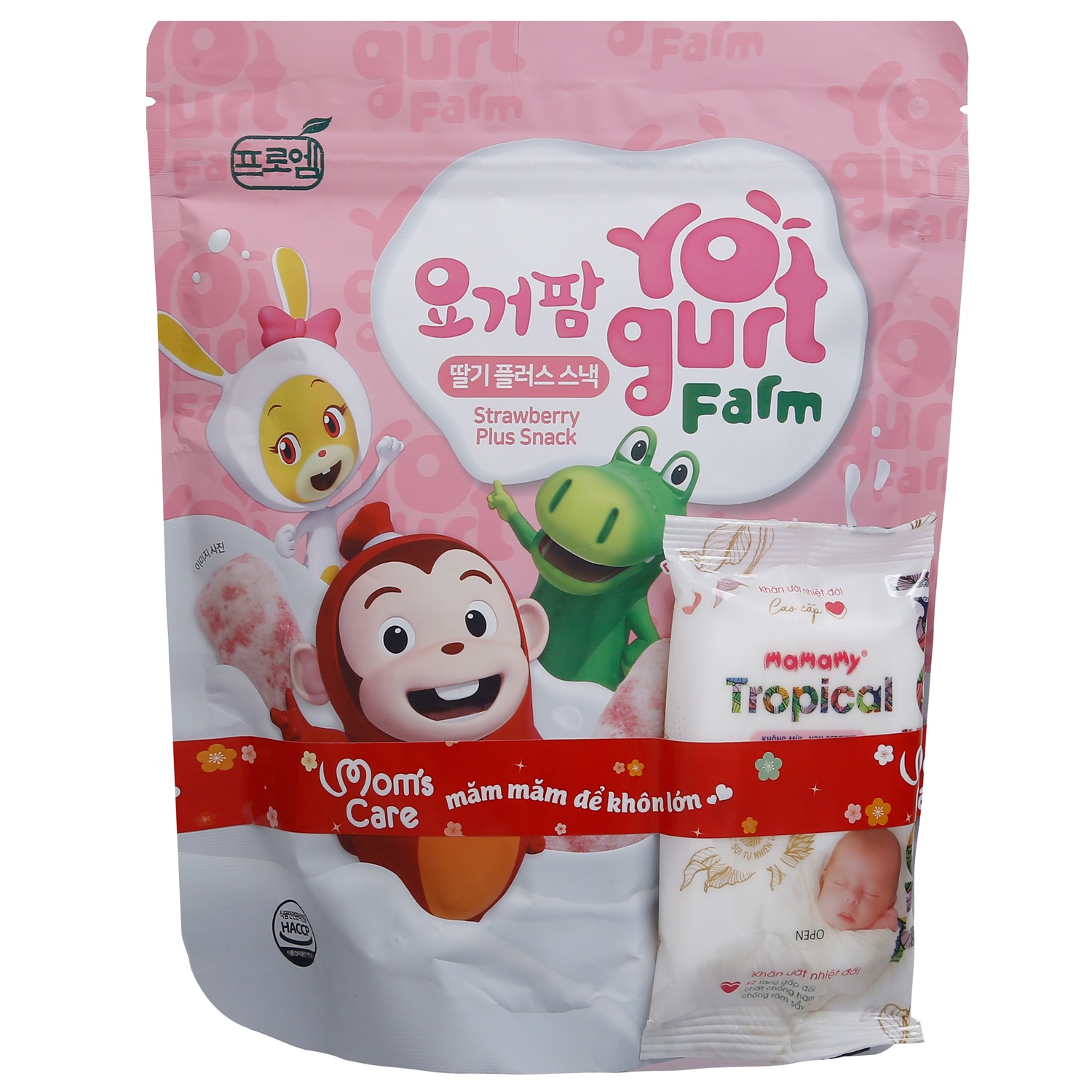 Bánh sữa chua Yogurt Farm vị dâu 8m+