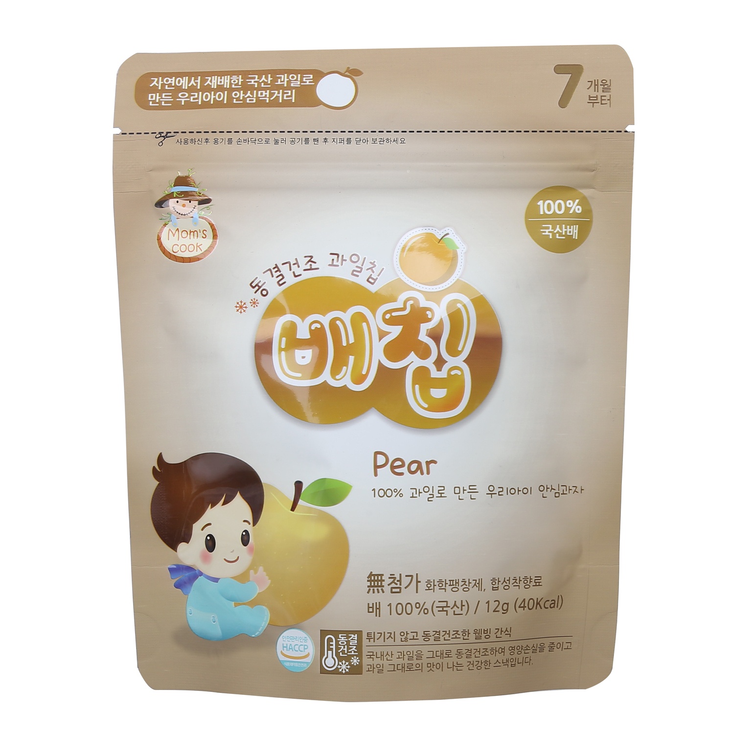 Hoa quả sấy khô Mom's Cook Hàn Quốc vị Lê