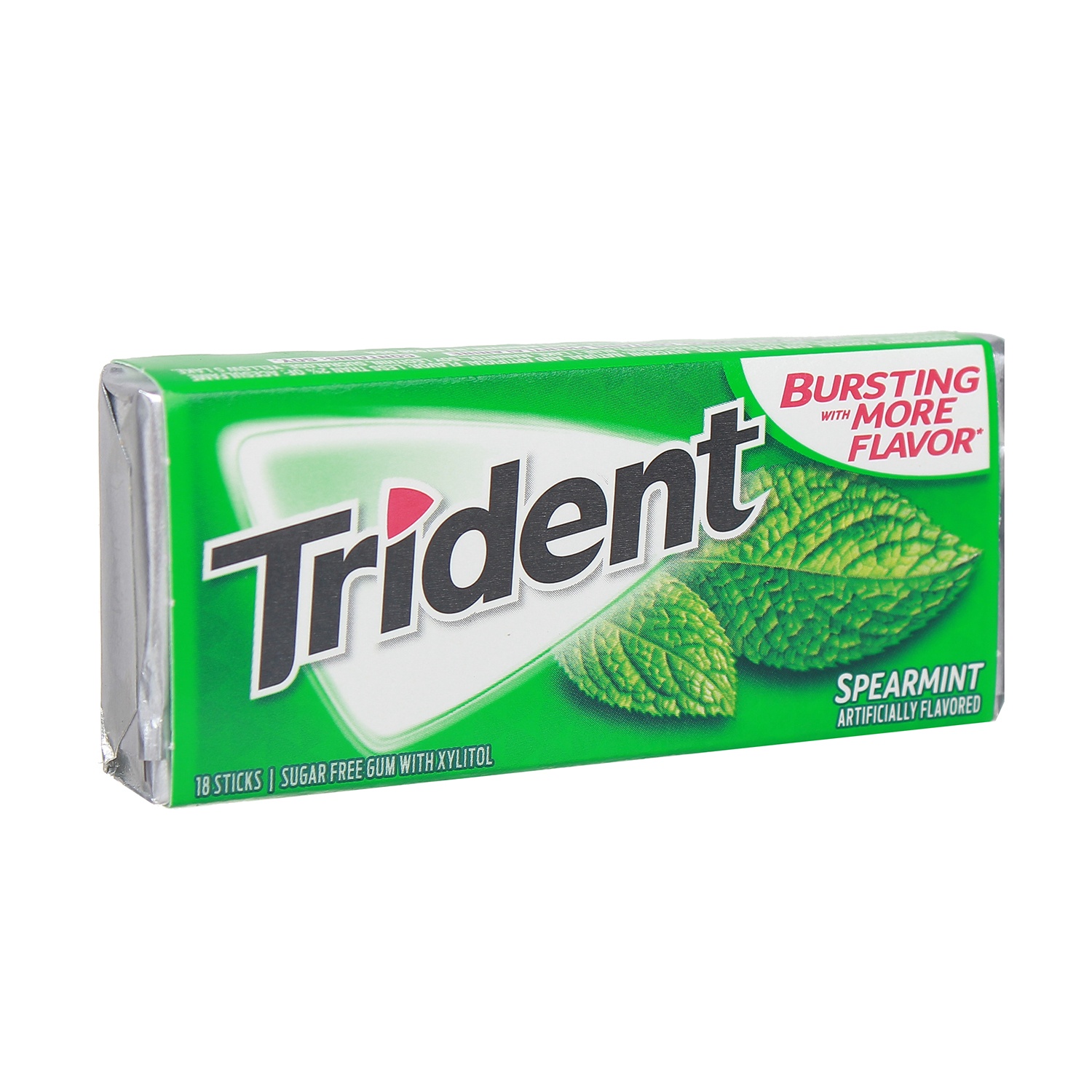 Kẹo cao su Trident sugarless Spearmint - Hương bạc hà hình 2