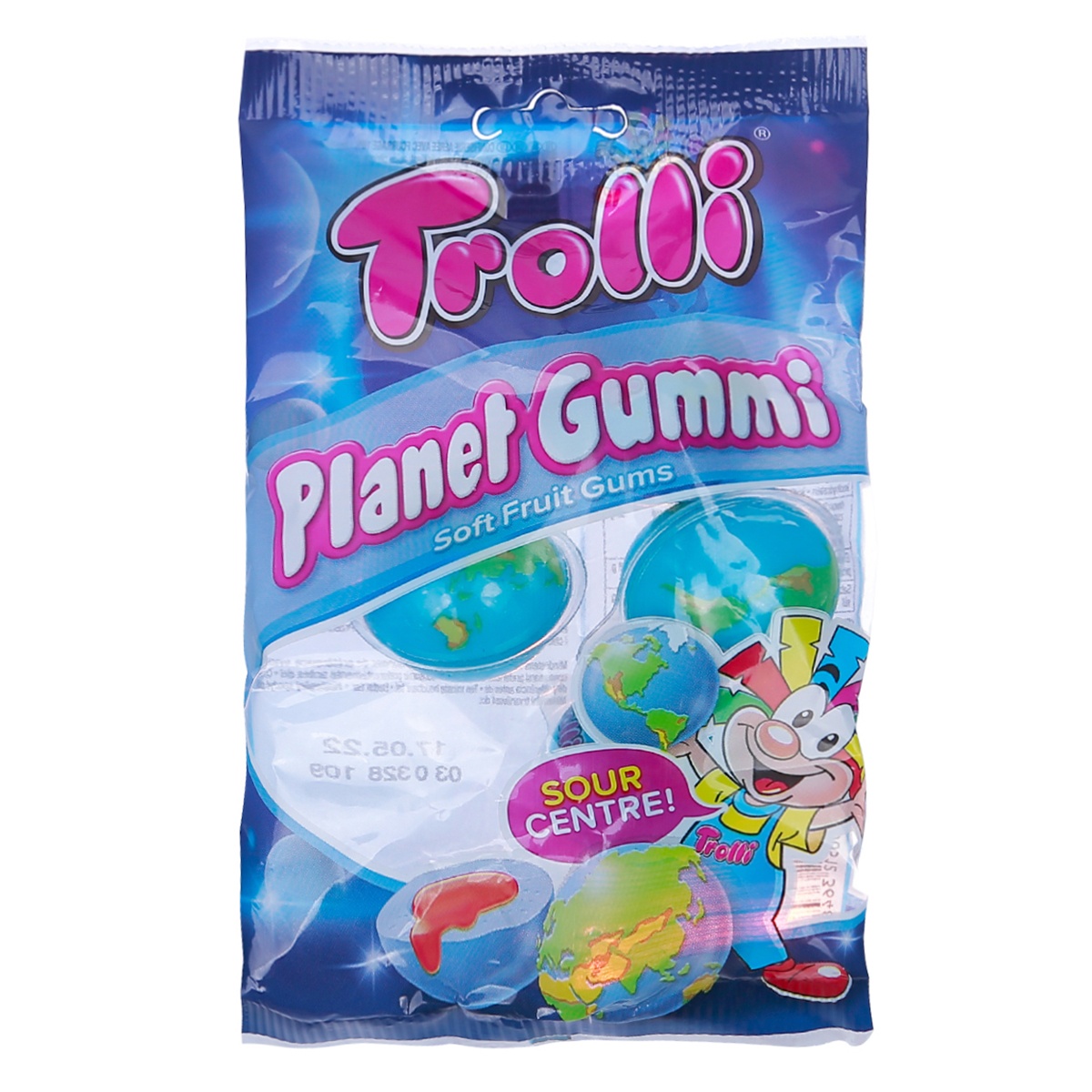 Kẹo dẻo có nhân hình quả địa cầu Trolli 75g hình 2