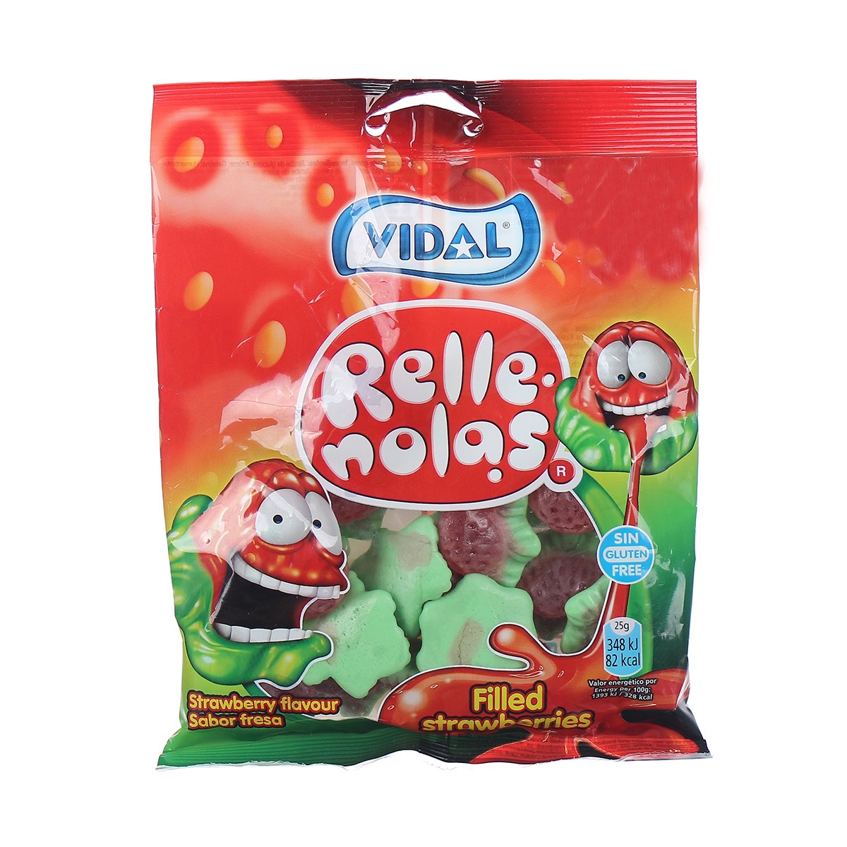 Kẹo dẻo hương dâu nhân thạch Vidal 100g hình 1