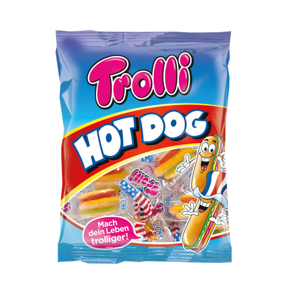 Kẹo dẻo Trolli Hot Dog 150g cho bé 2Y+ hình 1