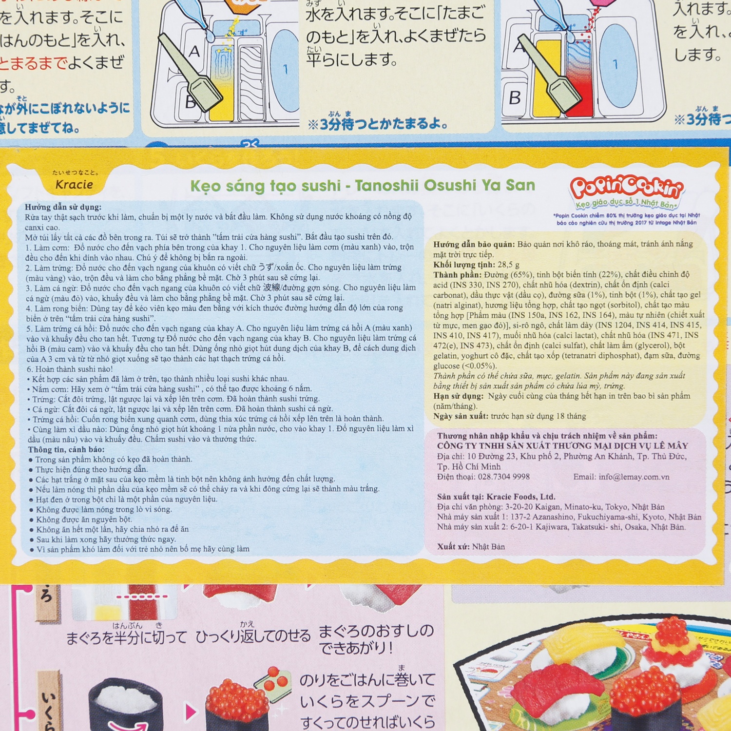 Kẹo sáng tạo sushi 28.5g hình 4