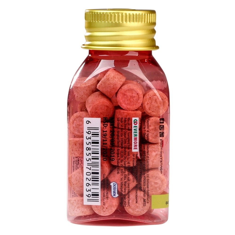 Keo the vị xí muội Playmore hũ 22g